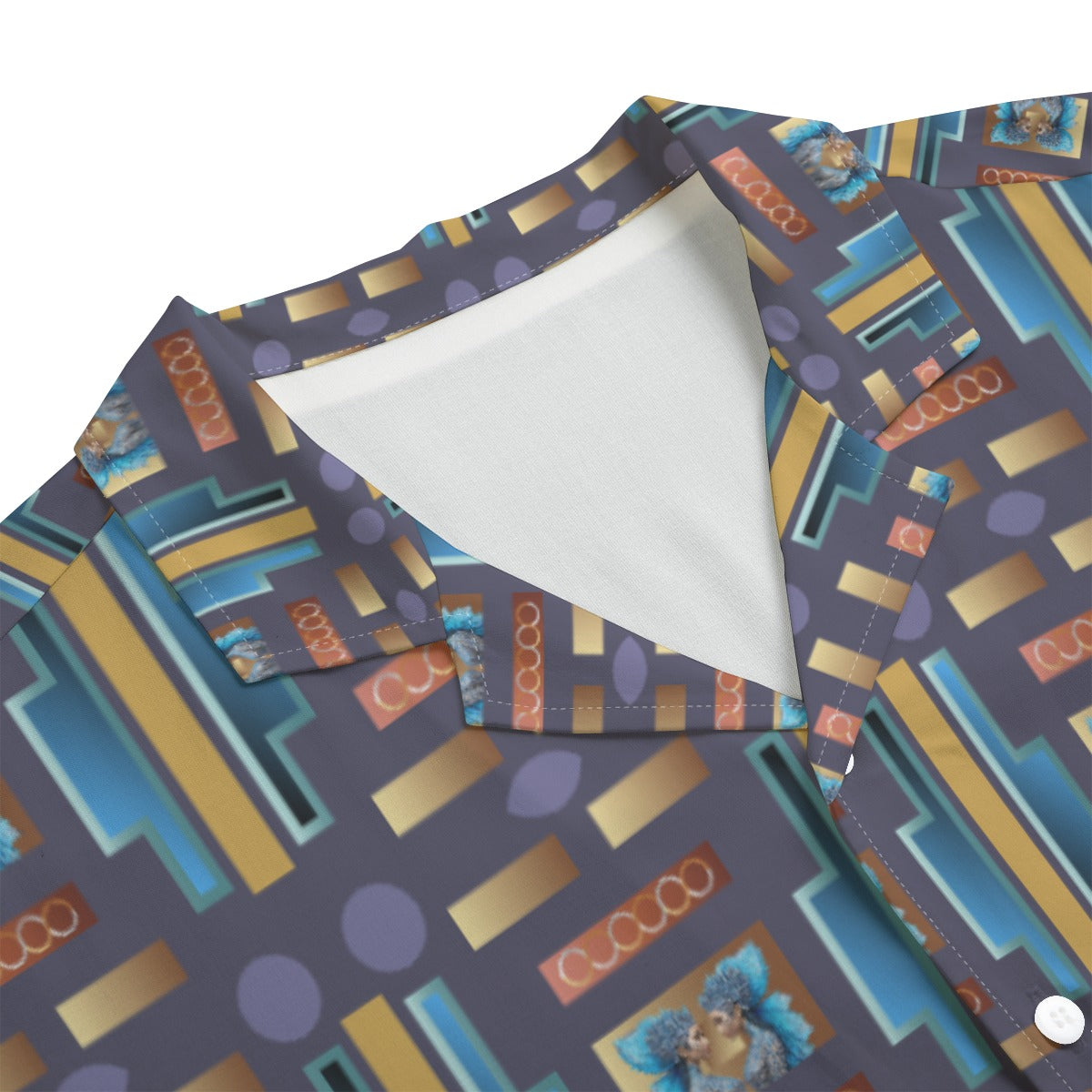 AOP Men's Hawaiian Rayon Shirt Kukloso Geo No 28