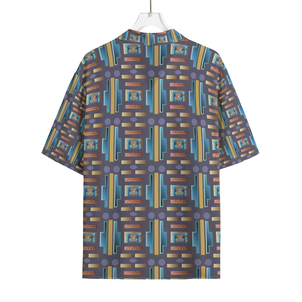 AOP Men's Hawaiian Rayon Shirt Kukloso Geo No 28