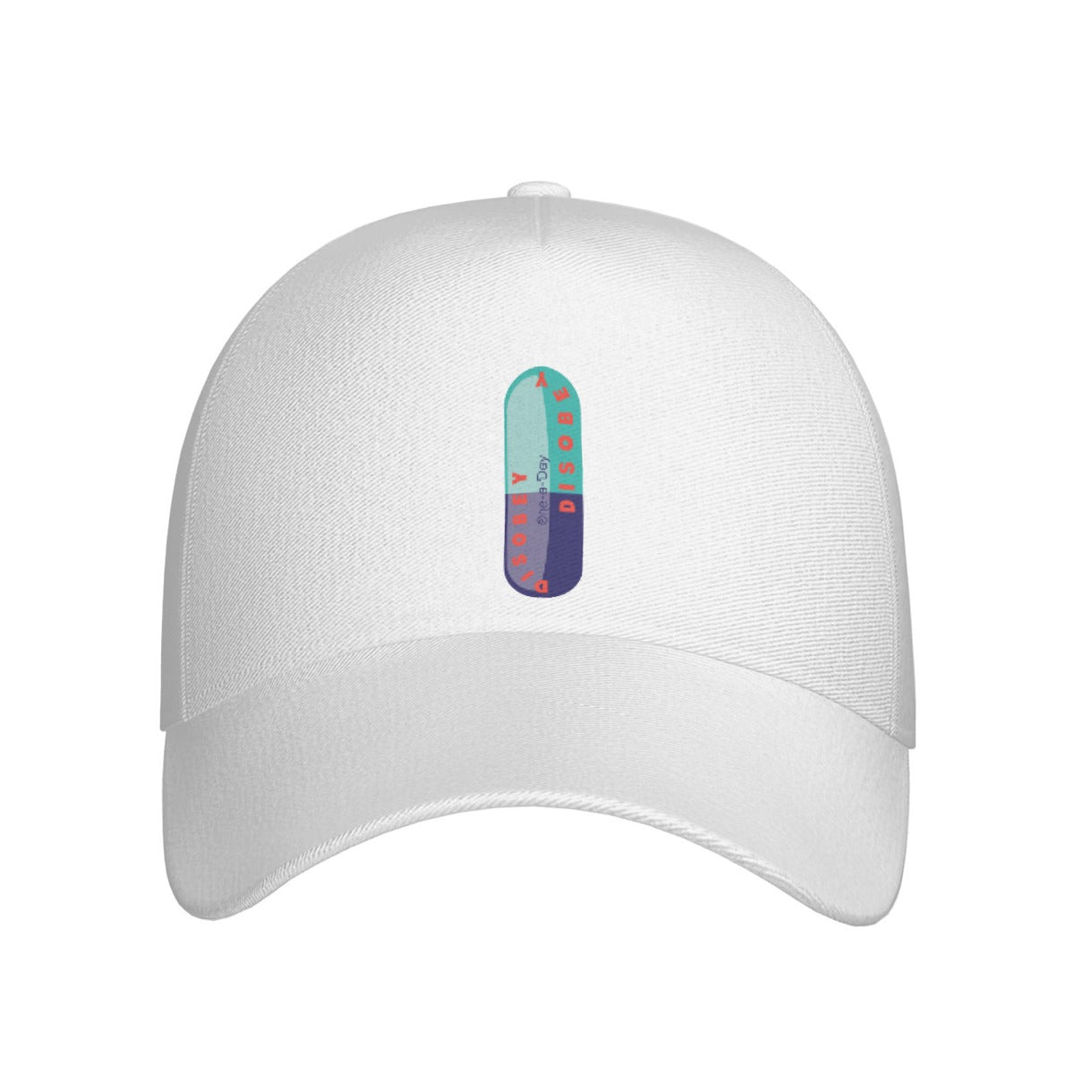 All-Over Print Peaked Cap With Box Kukloso Disobey Pill Logo