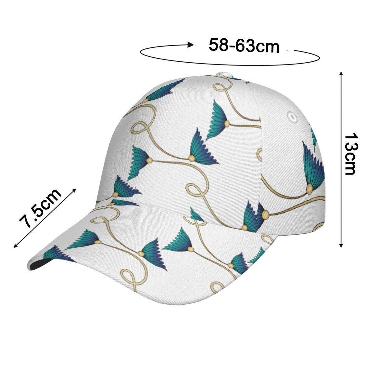 All-Over Unisex Print Peaked Cap With Box Kukloso Abstract Geo No 87