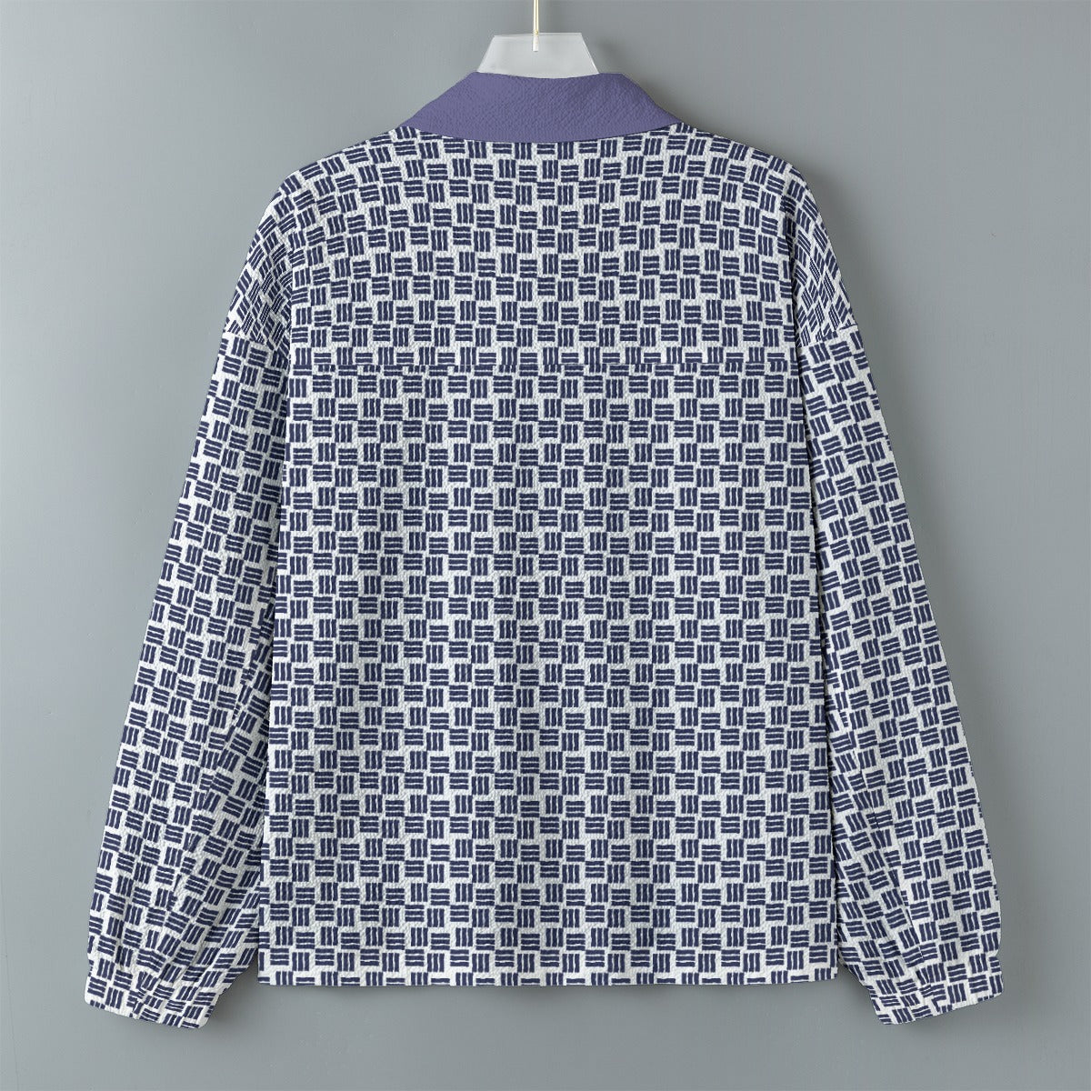 AOP Unisex Casual Lapel Jacket Kukloso Patchwork Collage No 58