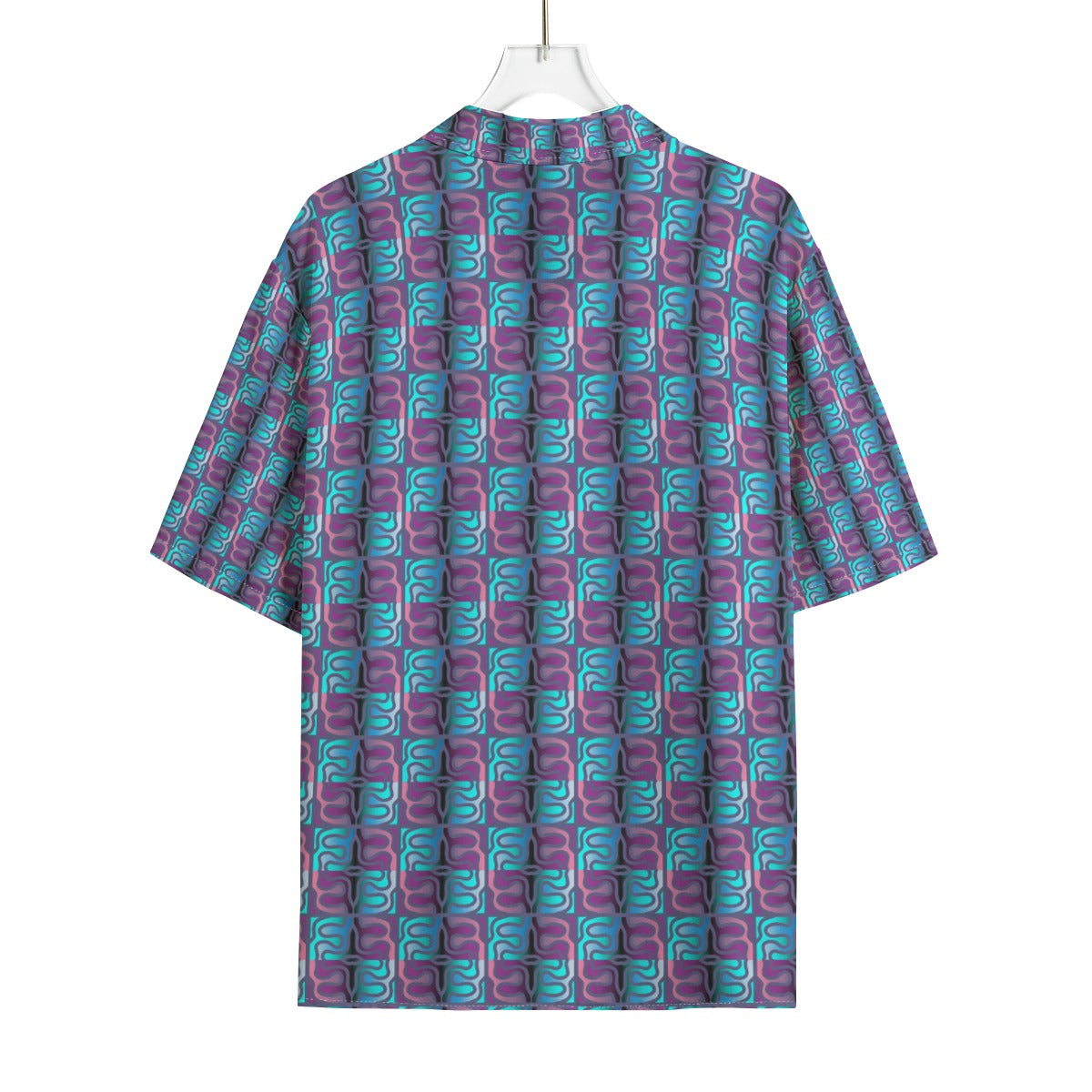 AOP Men's Hawaiian Rayon Shirt Kukloso Geo No 125