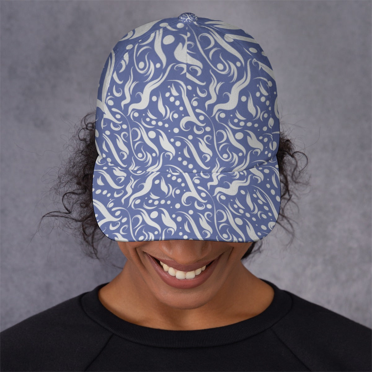 All-Over Unisex Print Peaked Cap With Box Kukloso Abstract Geo No 268
