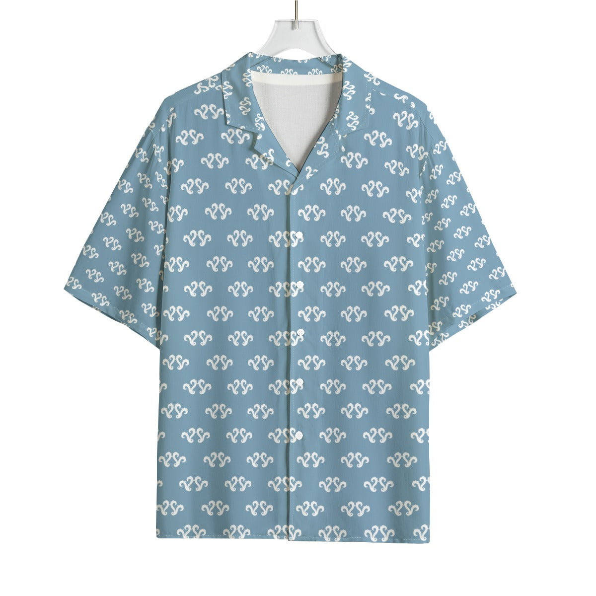 AOP Men's Hawaiian Rayon Shirt Kukloso Geo No 1158 Medium Pattern