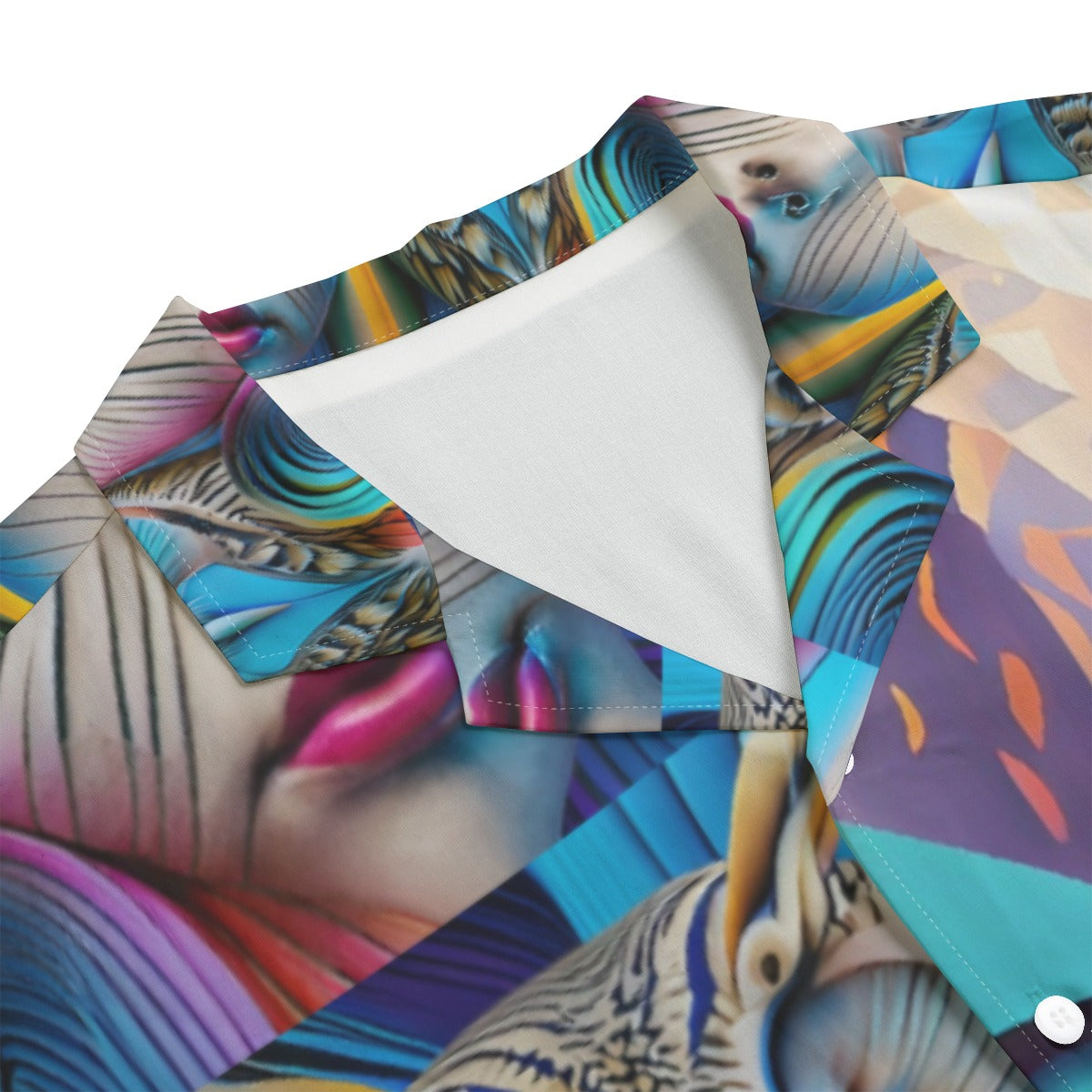 AOP Men's Hawaiian Rayon Shirt Kukloso Cubist Faces No 11