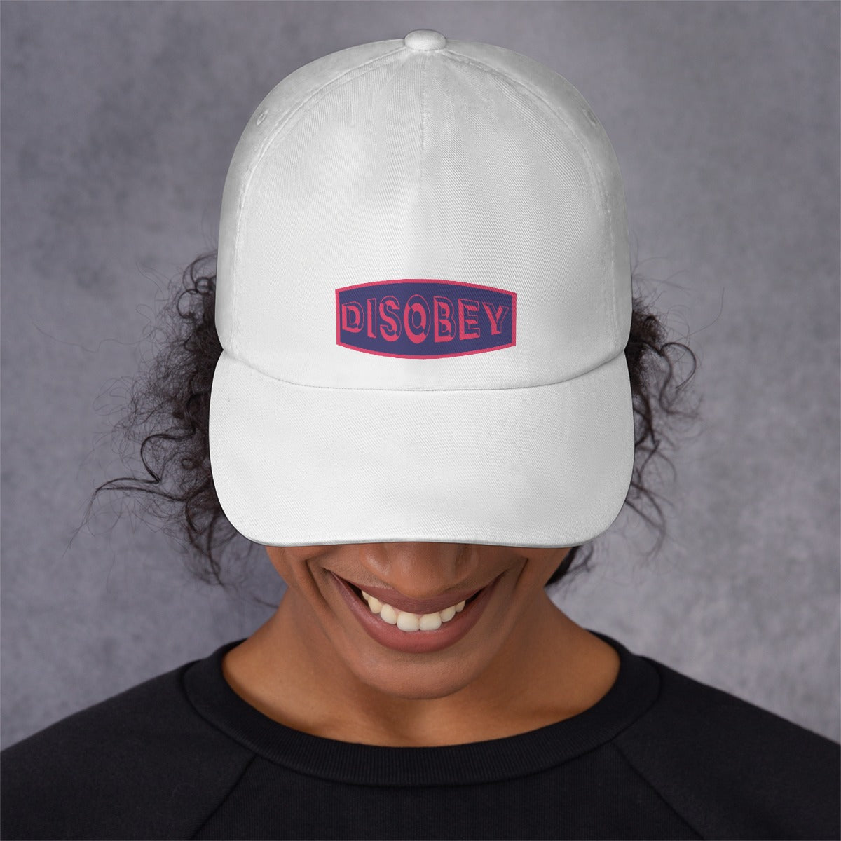 All-Over Print Peaked Cap With Box Kukloso Disobey Logo Navy