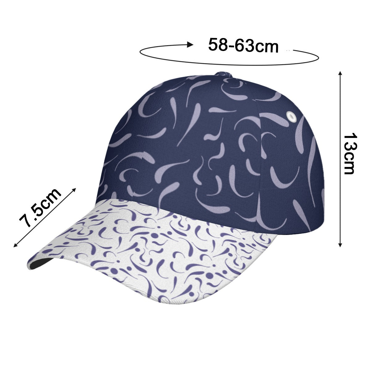 All-Over Unisex Print Peaked Cap With Box Kukloso Abstract Geo No 280