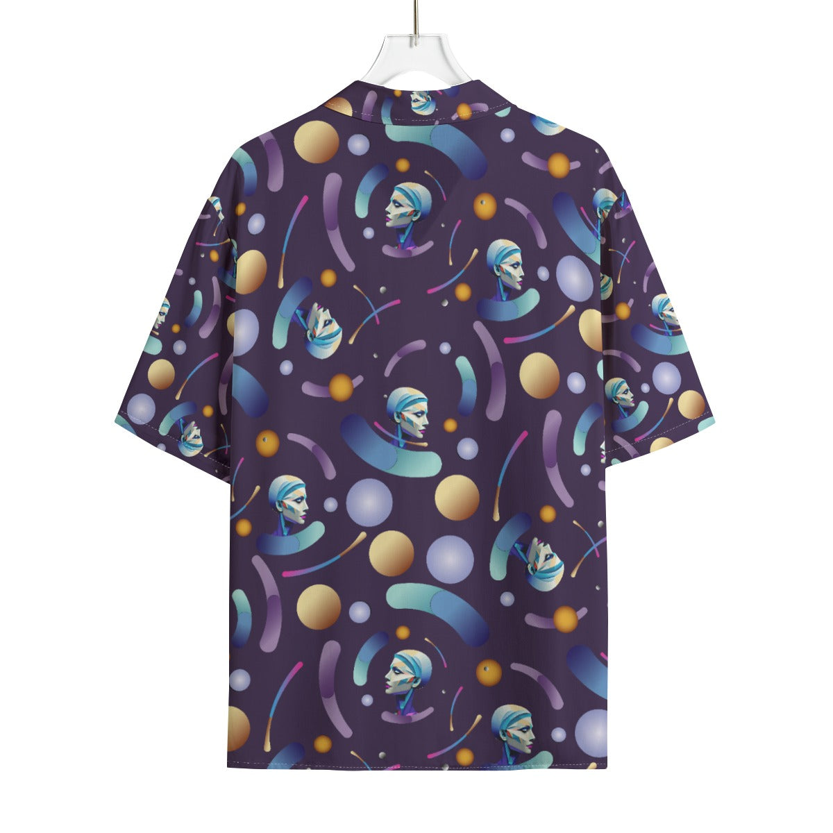 AOP Men's Hawaiian Rayon Shirt Kukloso Abstracticon No 16