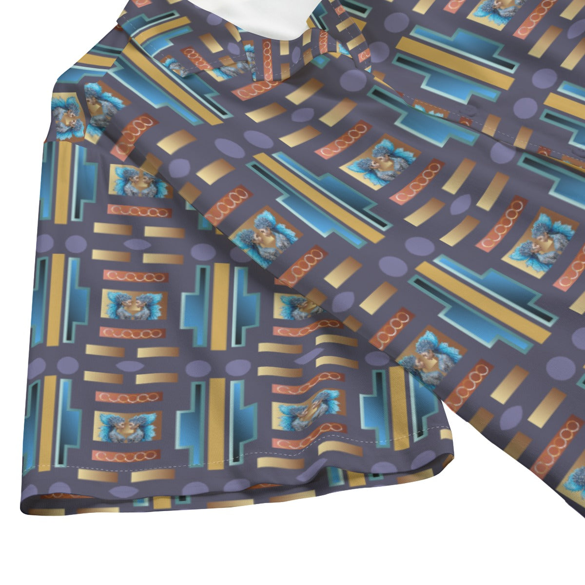 AOP Men's Hawaiian Rayon Shirt Kukloso Geo No 28