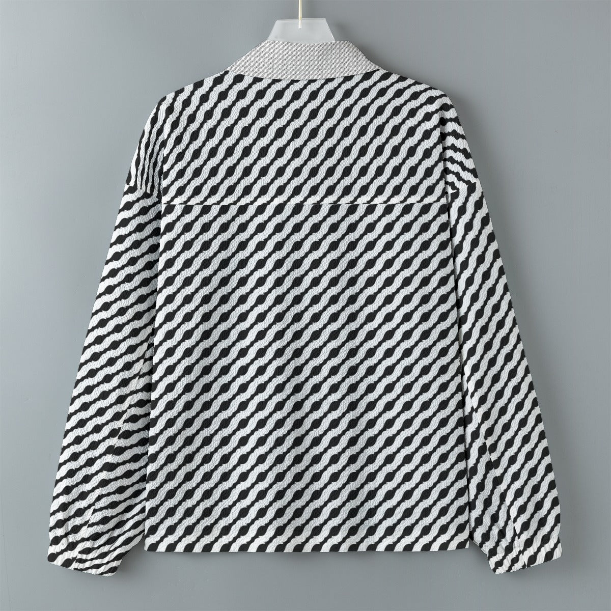 AOP Unisex Casual Lapel Jacket Kukloso Patchwork Collage No 8
