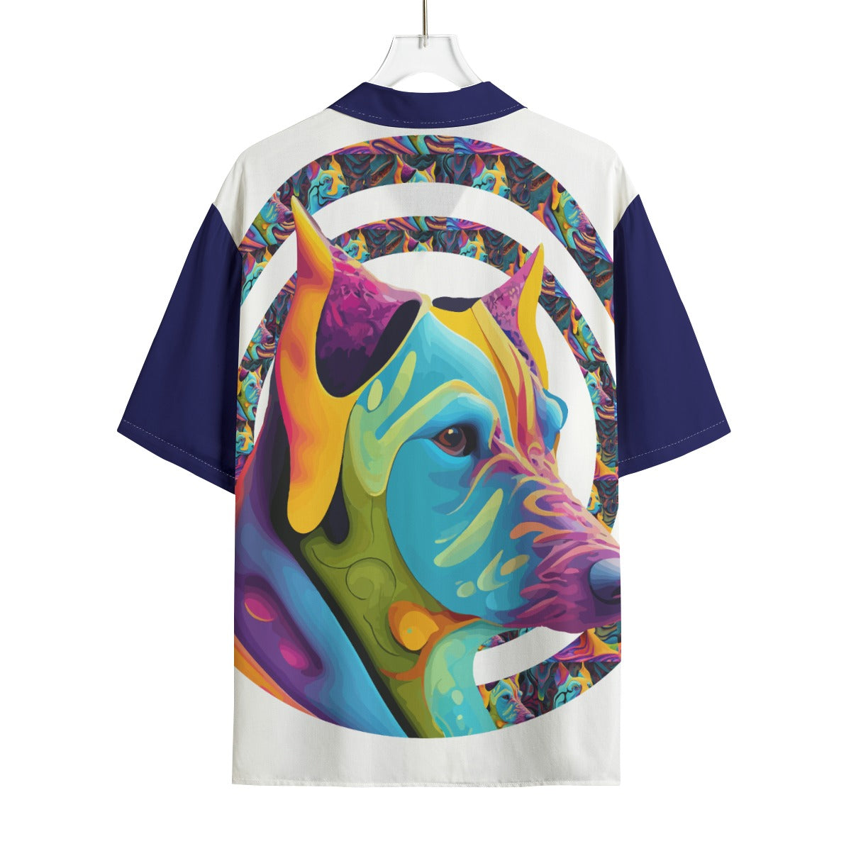 AOP Men's Hawaiian Rayon Shirt Kukloso German Sheperd Dog