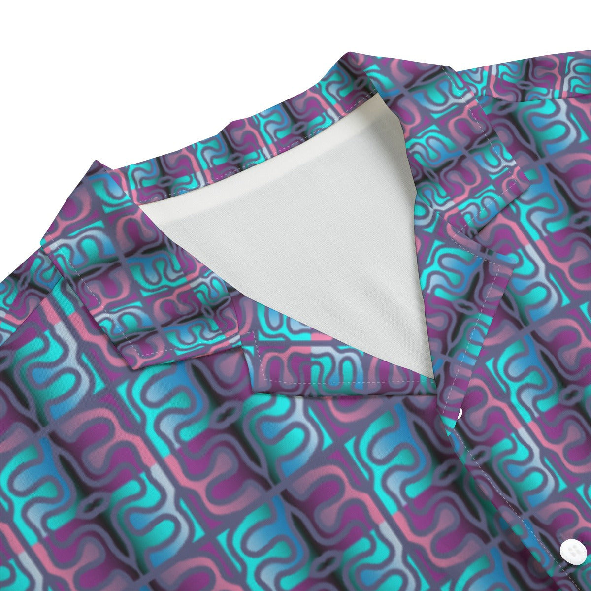 AOP Men's Hawaiian Rayon Shirt Kukloso Geo No 125