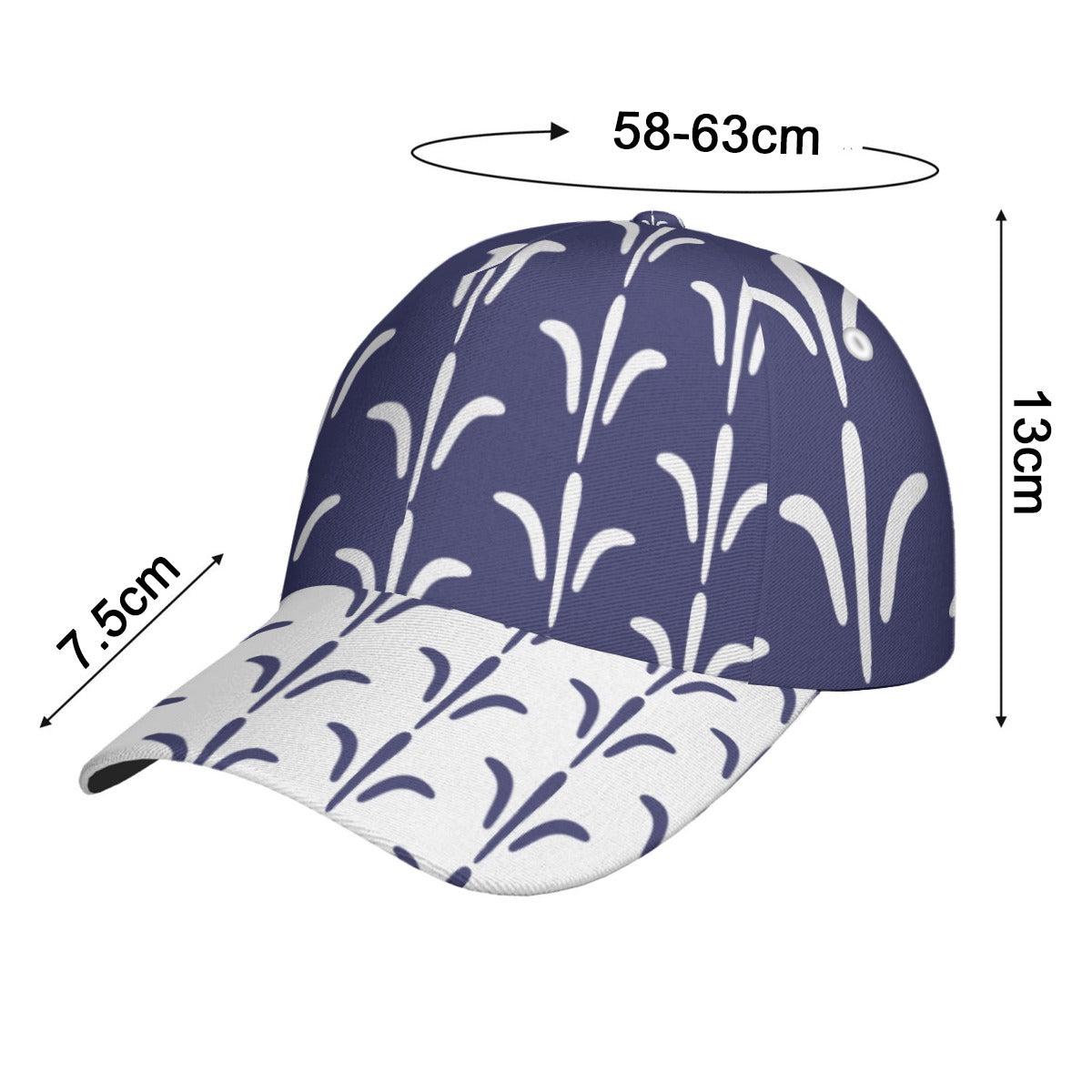 All-Over Unisex Print Peaked Cap With Box Kukloso Abstract Geo No 372
