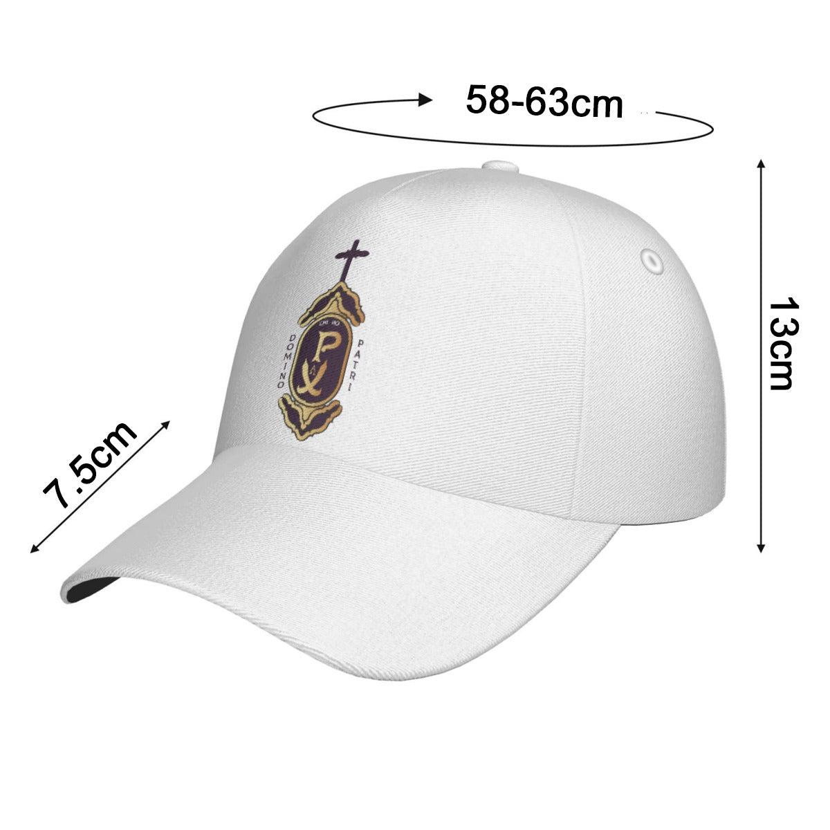 All-Over Print Peaked Cap Kukloso Catholic PX Christogram/Domino Patri