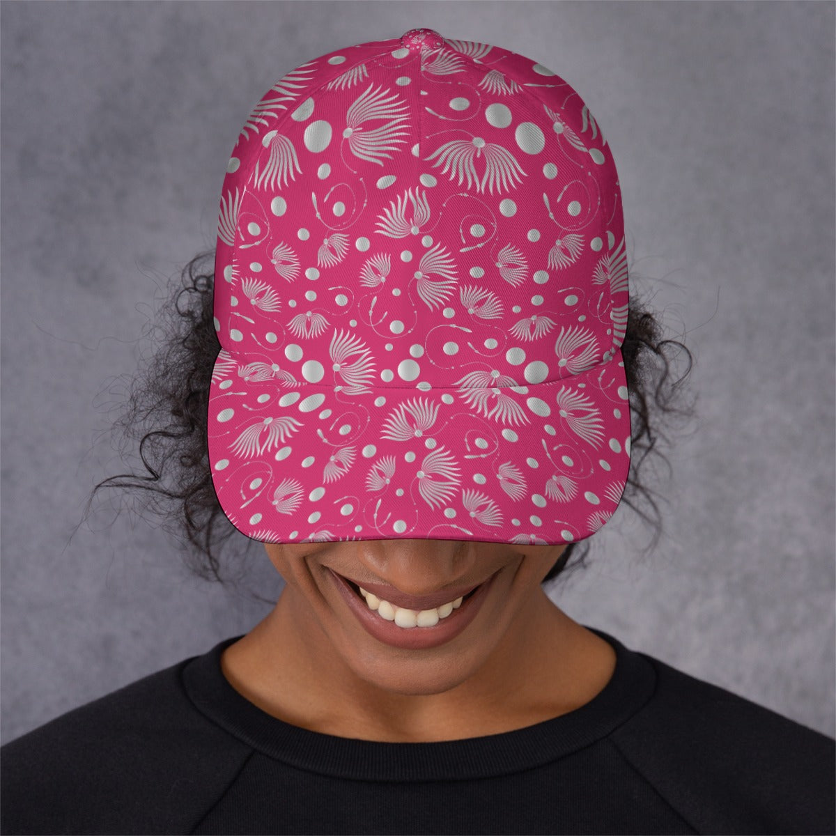 All-Over Print Unisex Peaked Cap With Box Kukloso Geo Abstract No 407