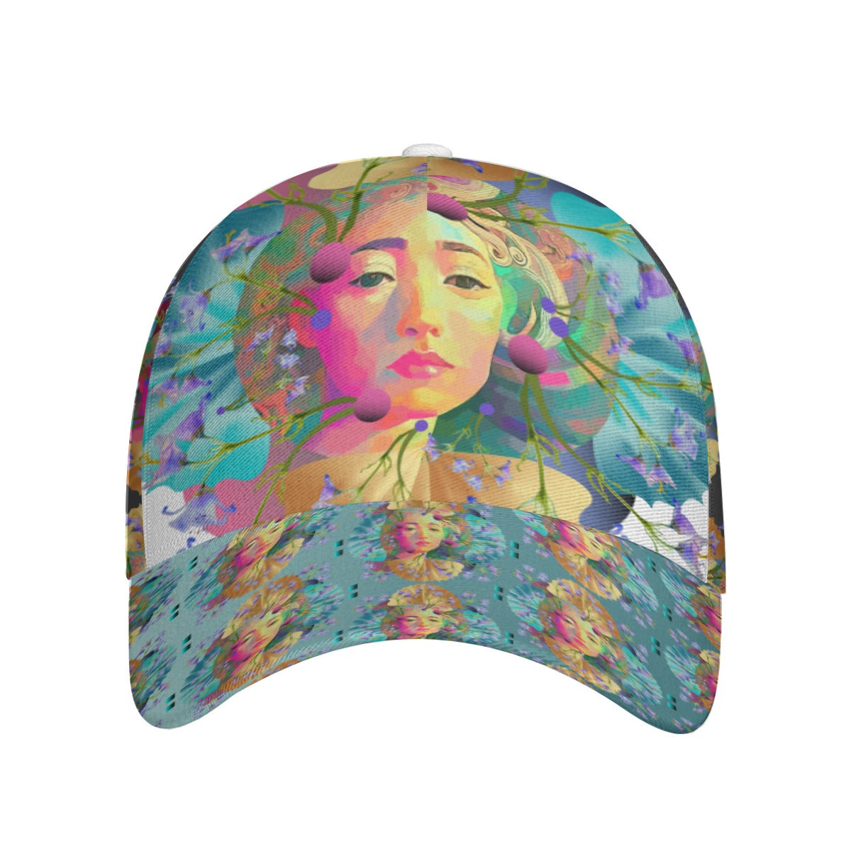 All-Over Print Unisex Peaked Cap With Box Kukloso Abstract Geo No 1355
