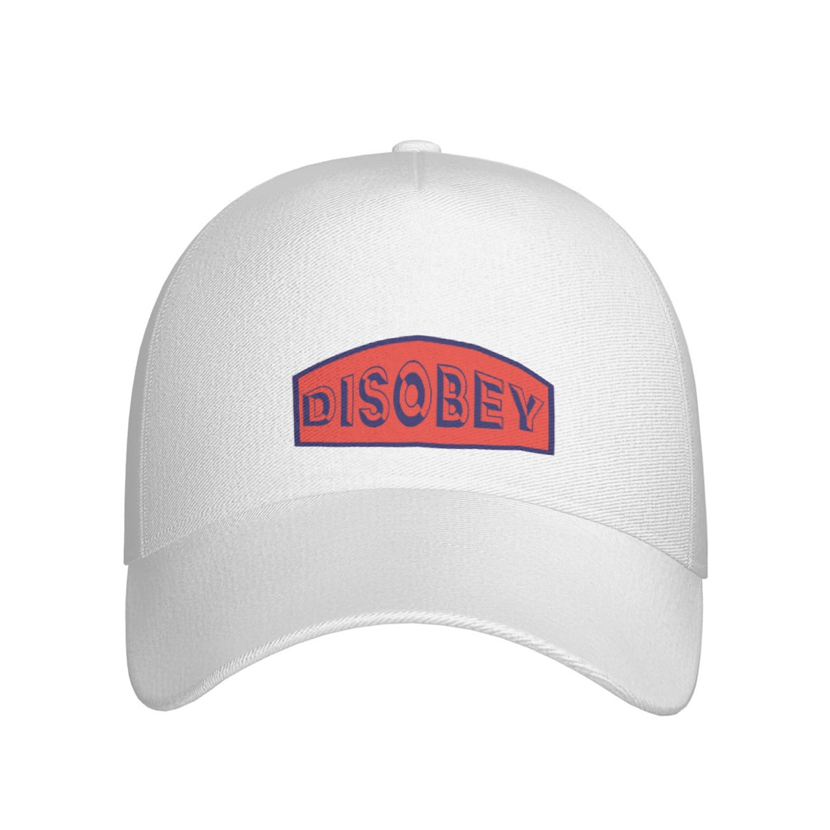 All-Over Print Peaked Cap With Box Kukloso Disobey Logo Orange
