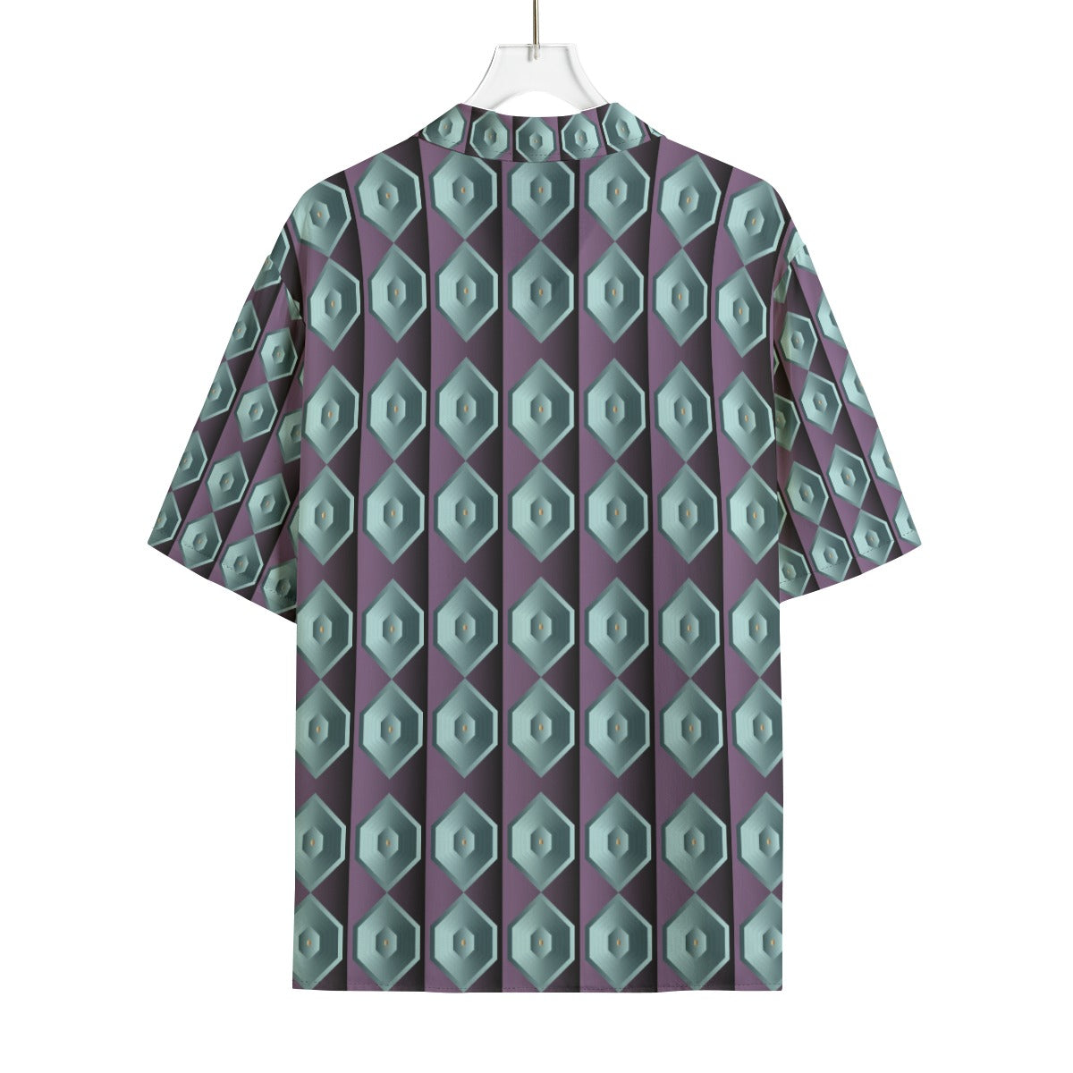 AOP Men's Hawaiian Rayon Shirt Kukloso Geo No 564