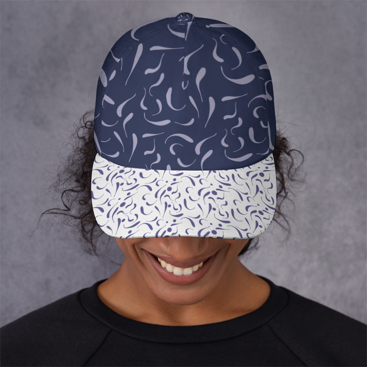 All-Over Unisex Print Peaked Cap With Box Kukloso Abstract Geo No 280