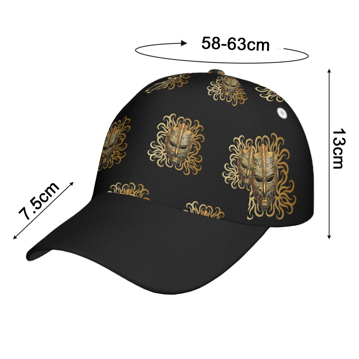 All-Over Print Unisex Peaked Cap With Box Kukloso Geo Abstract No 161