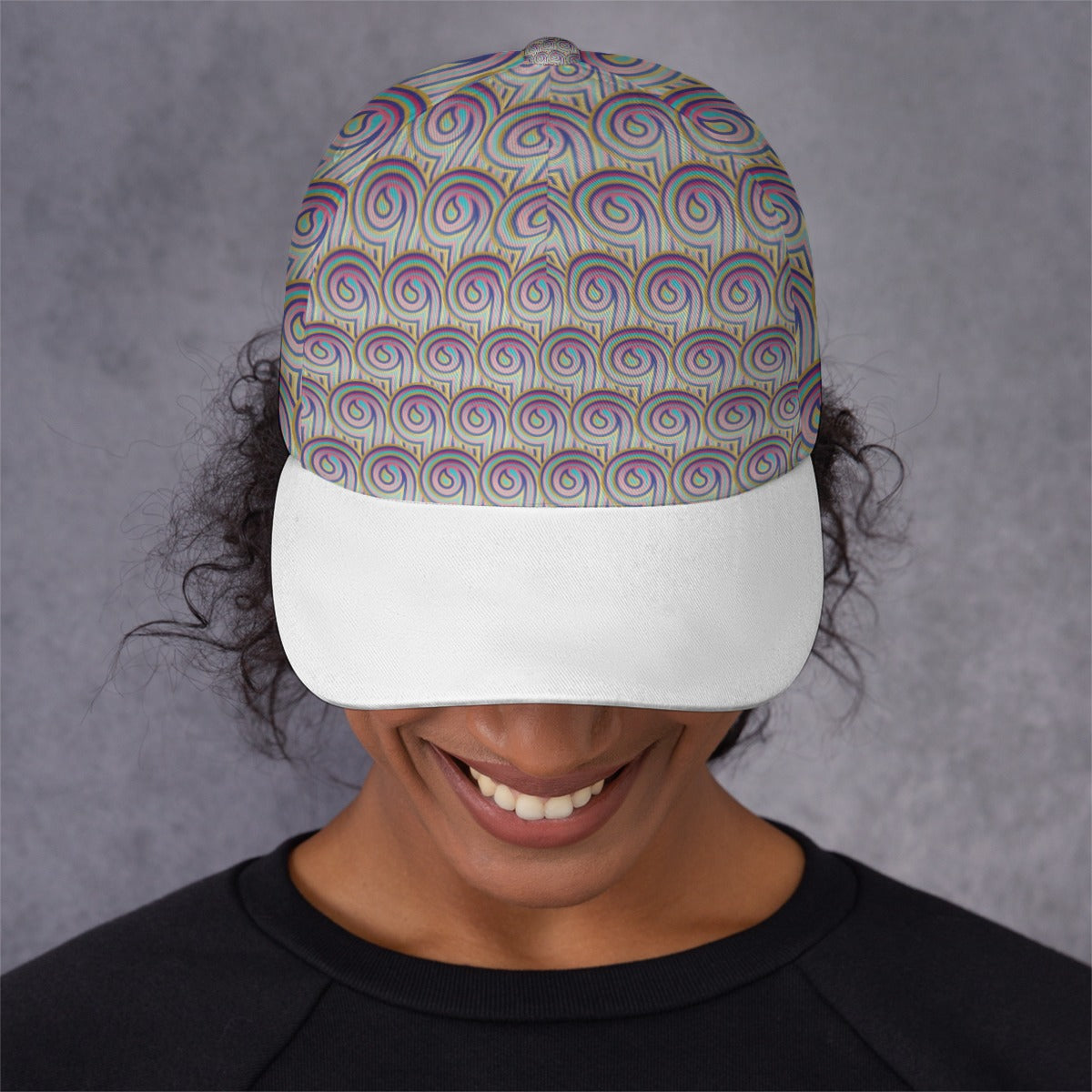 All-Over Unisex Print Peaked Cap With Box Kukloso Abstract Geo No 85
