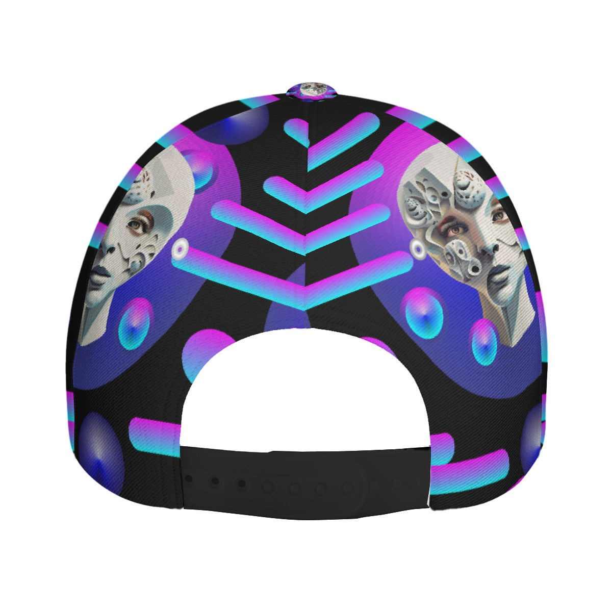 All-Over Print Unisex Peaked Cap With Box Kukloso Geo Abstract No 291