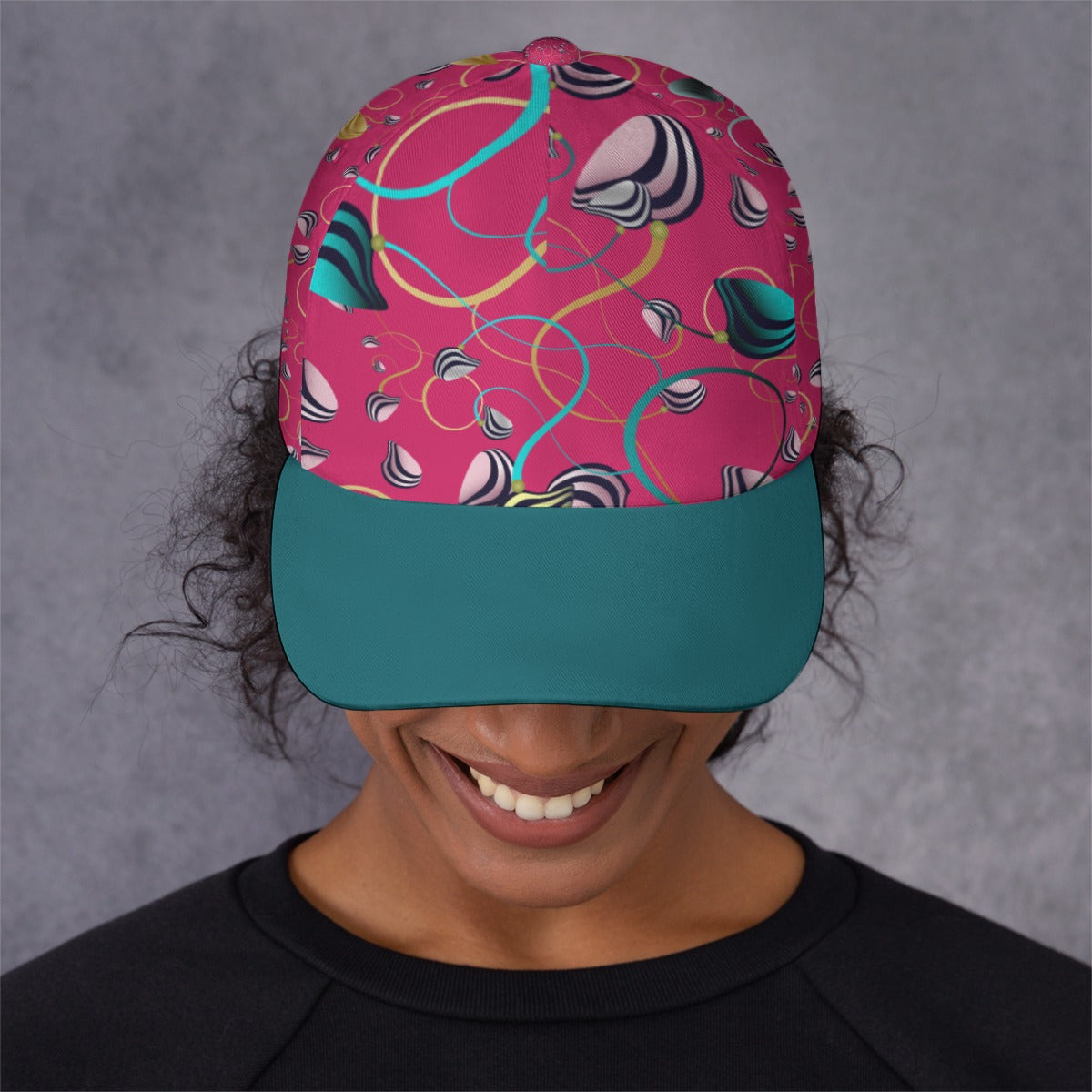 All-Over Unisex Print Peaked Cap With Box Kukloso Abstract Geo No 845