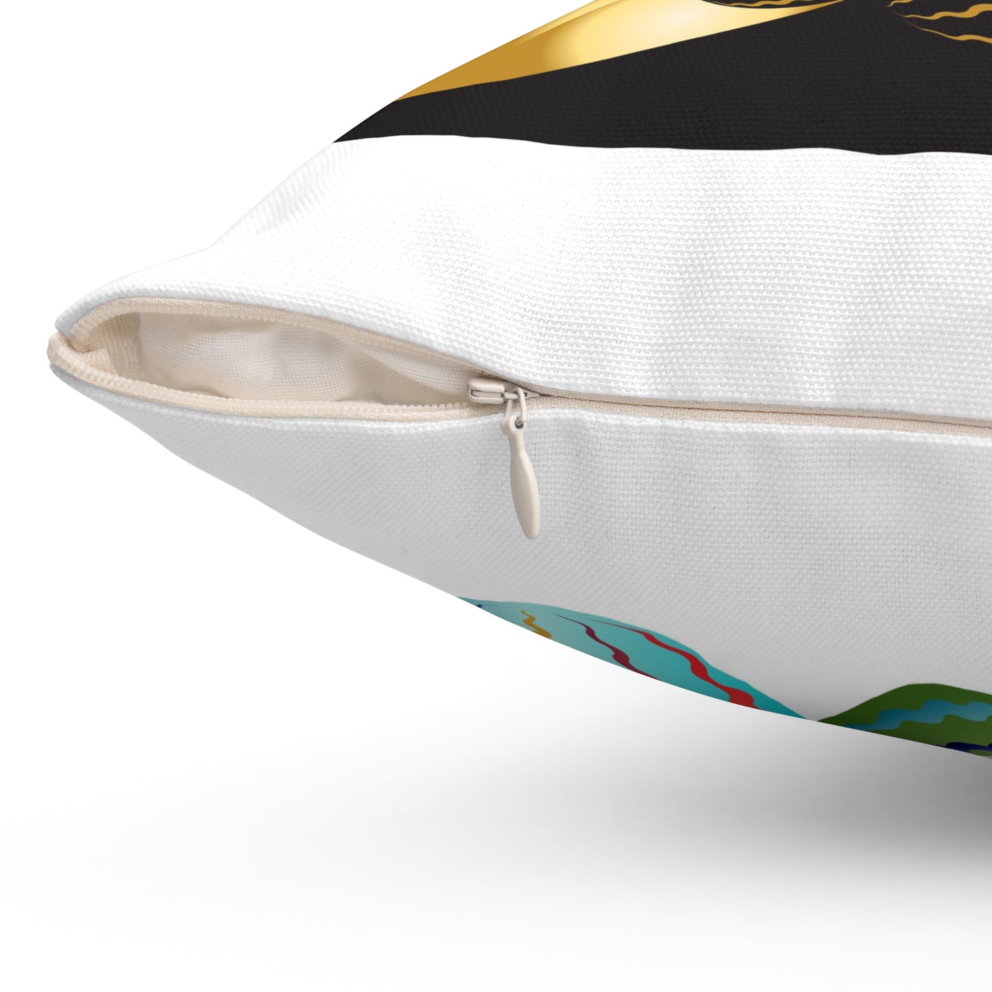 Spun Polyester Square Pillow Kukloso Abstractical No 23 - Free Shipping