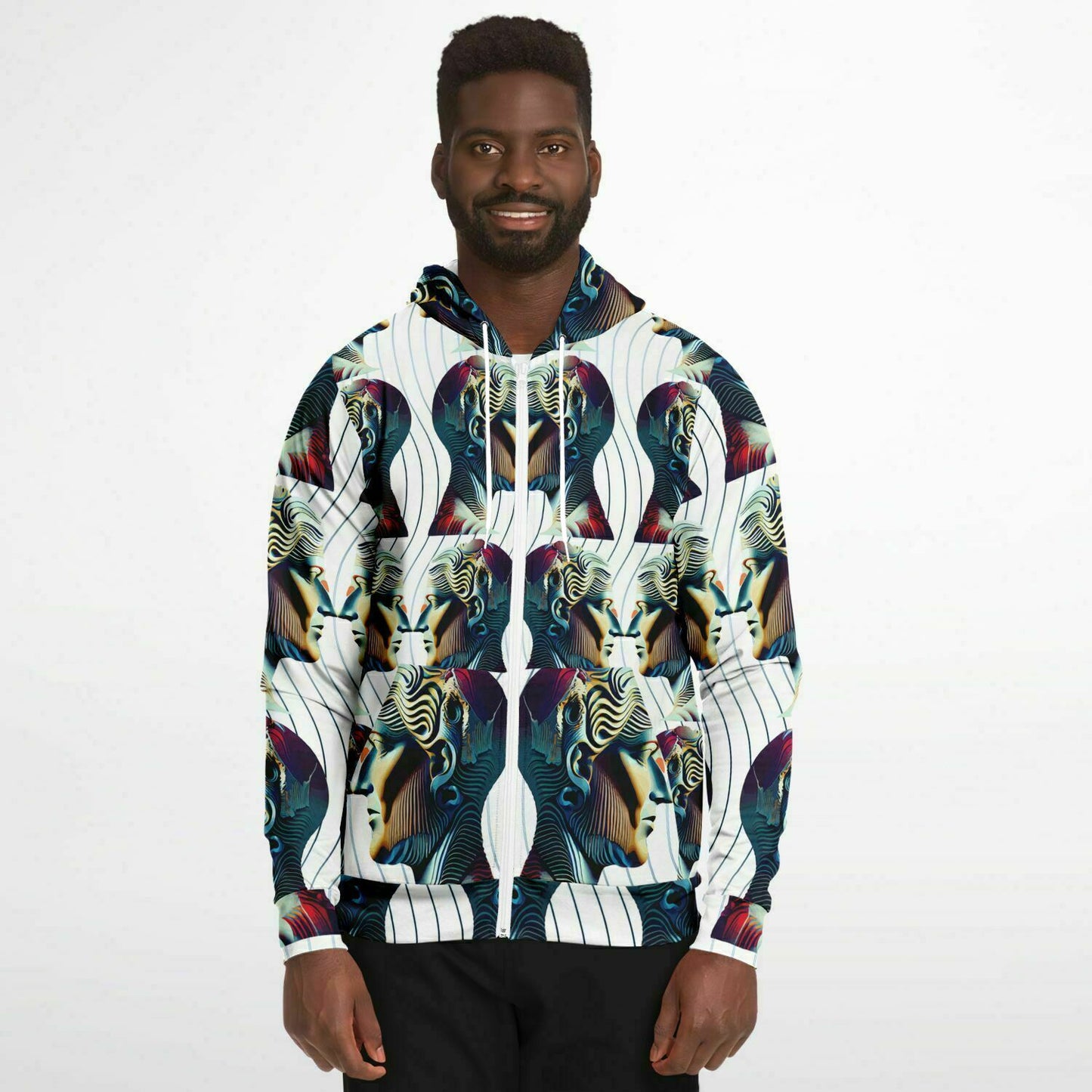 Fashion Zip-Up Hoodie - AOP Kukloso Ancients series No 6 - Free Shipping