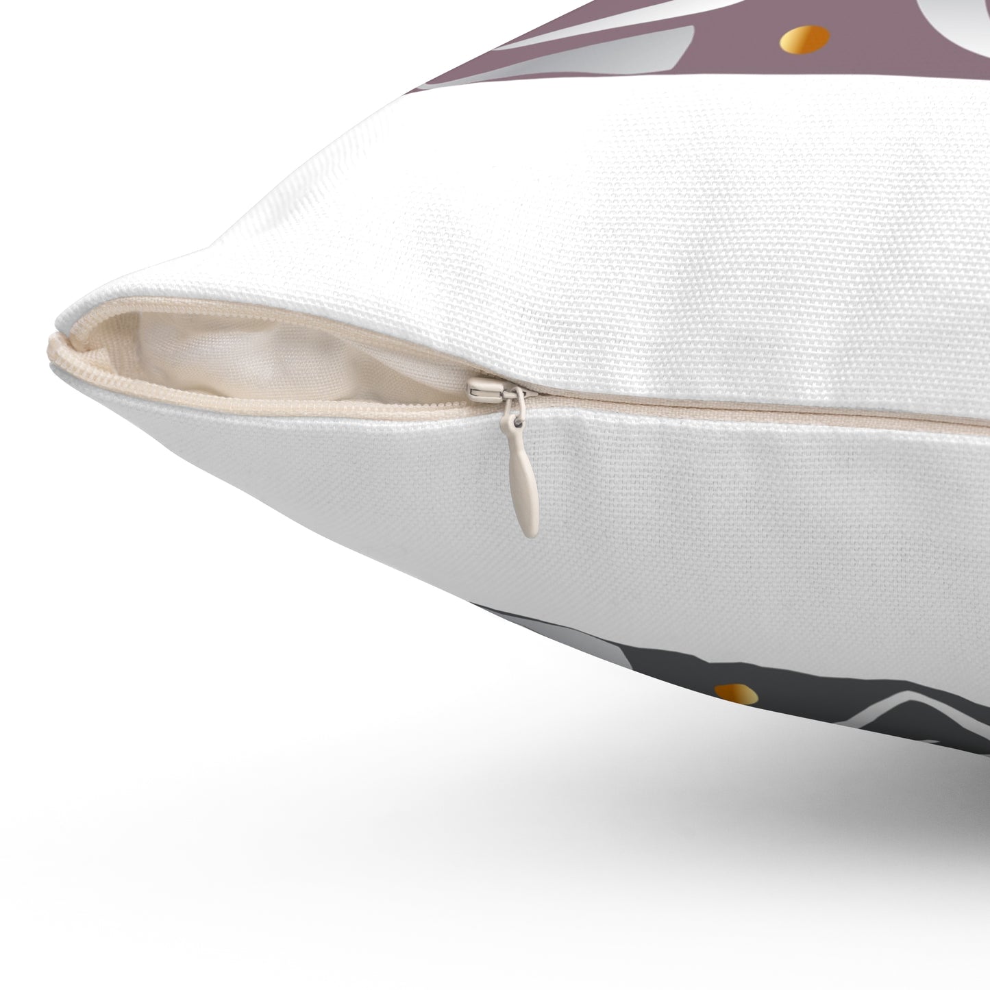 Spun Polyester Square Pillow Kukloso Fleurons No 16 - Free Shipping