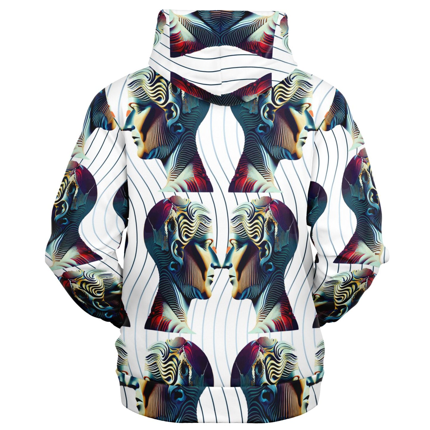 Fashion Zip-Up Hoodie - AOP Kukloso Ancients series No 6 - Free Shipping