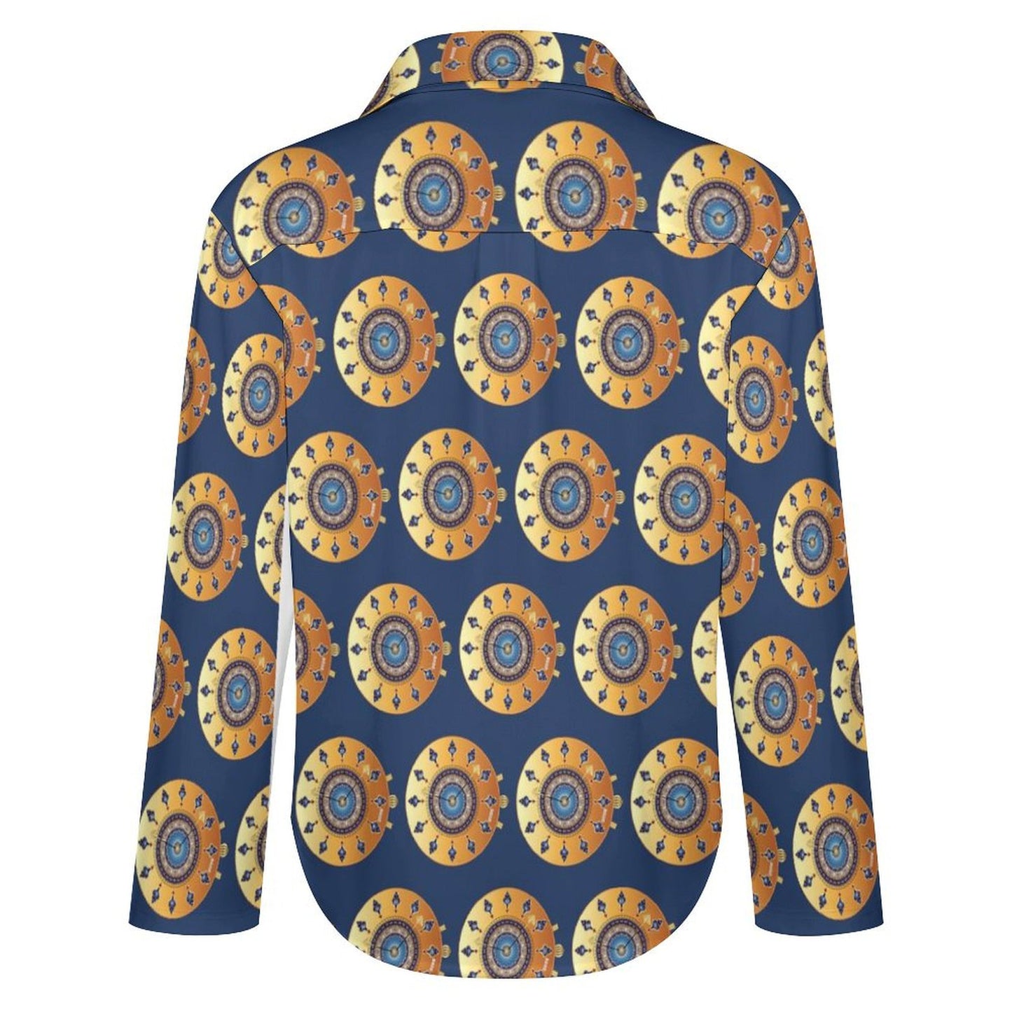 Long Sleeve Shirt Blouse Kukloso Abstract No 1053