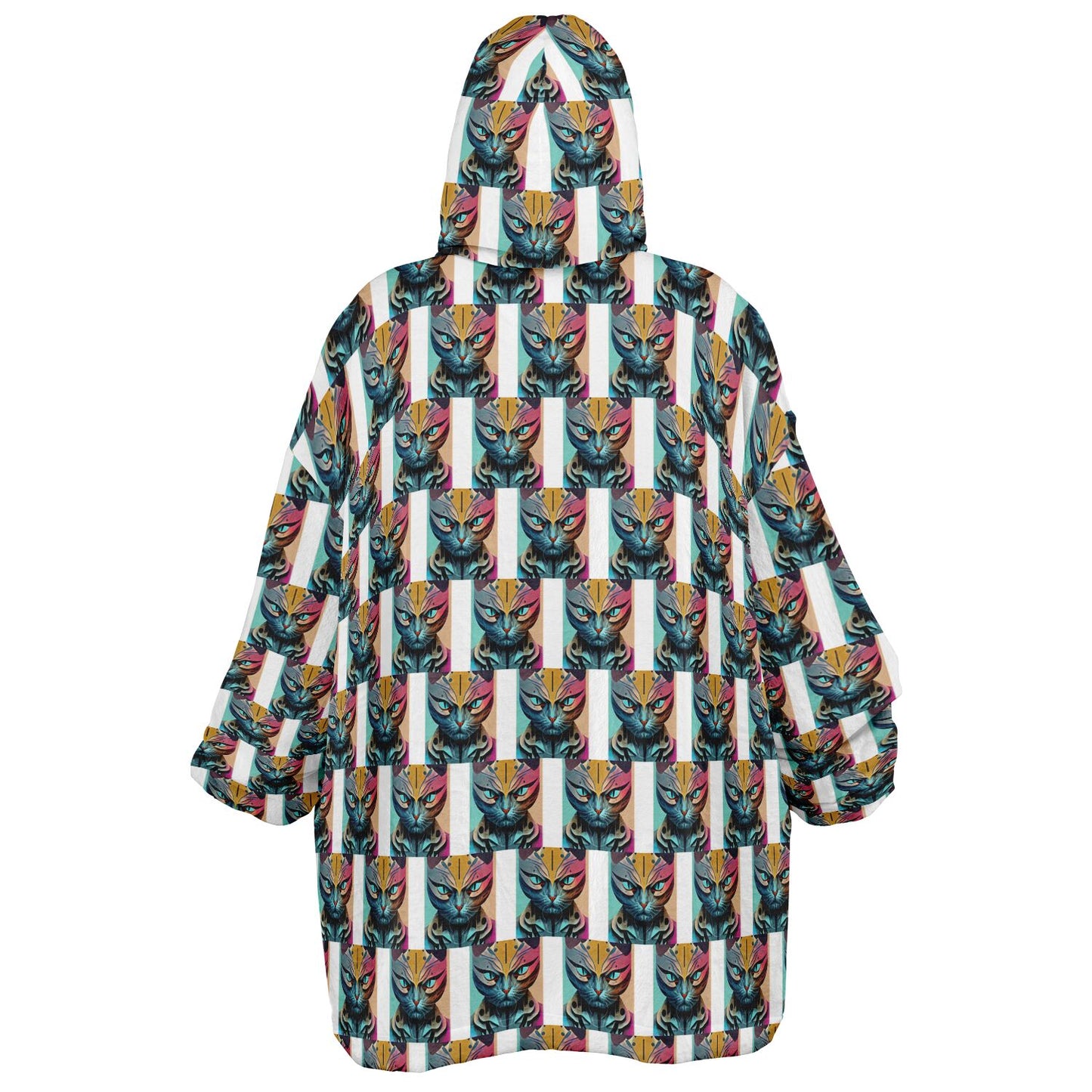 Snug Hoodie Economy - AOP Kukloso Mr. Cat - Free Shipping