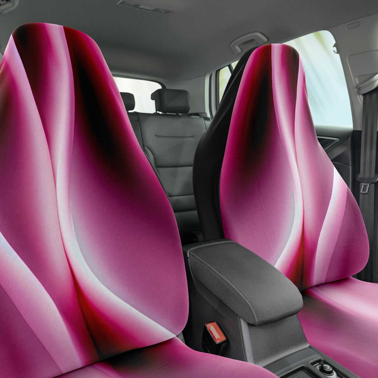 Car Seat Cover - AOP Kukloso Color Flows series No 4 Pink-Rose gradient colors- Free Shipping