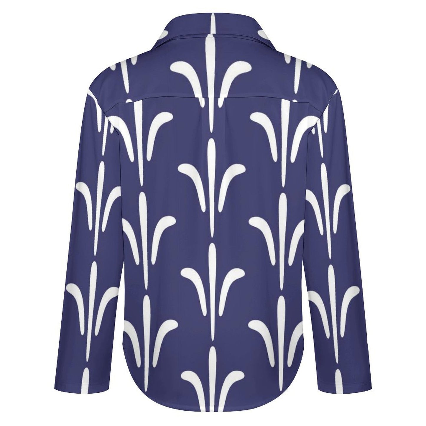 Long Sleeve Shirt Blouse Kukloso Abstract No 372