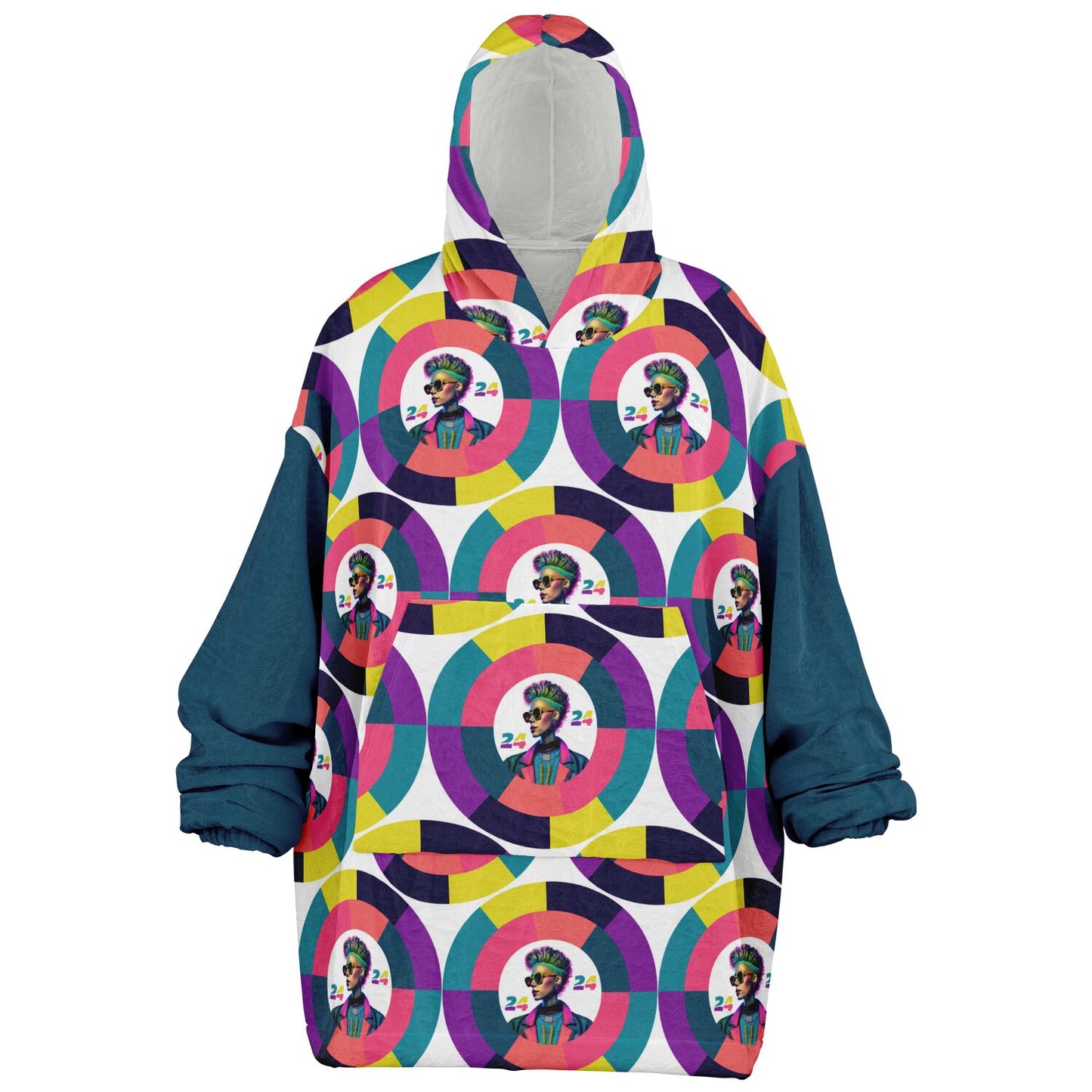 Snug Hoodie Economy - AOP Kukloso Punk Chic No 1 C - Free Shipping