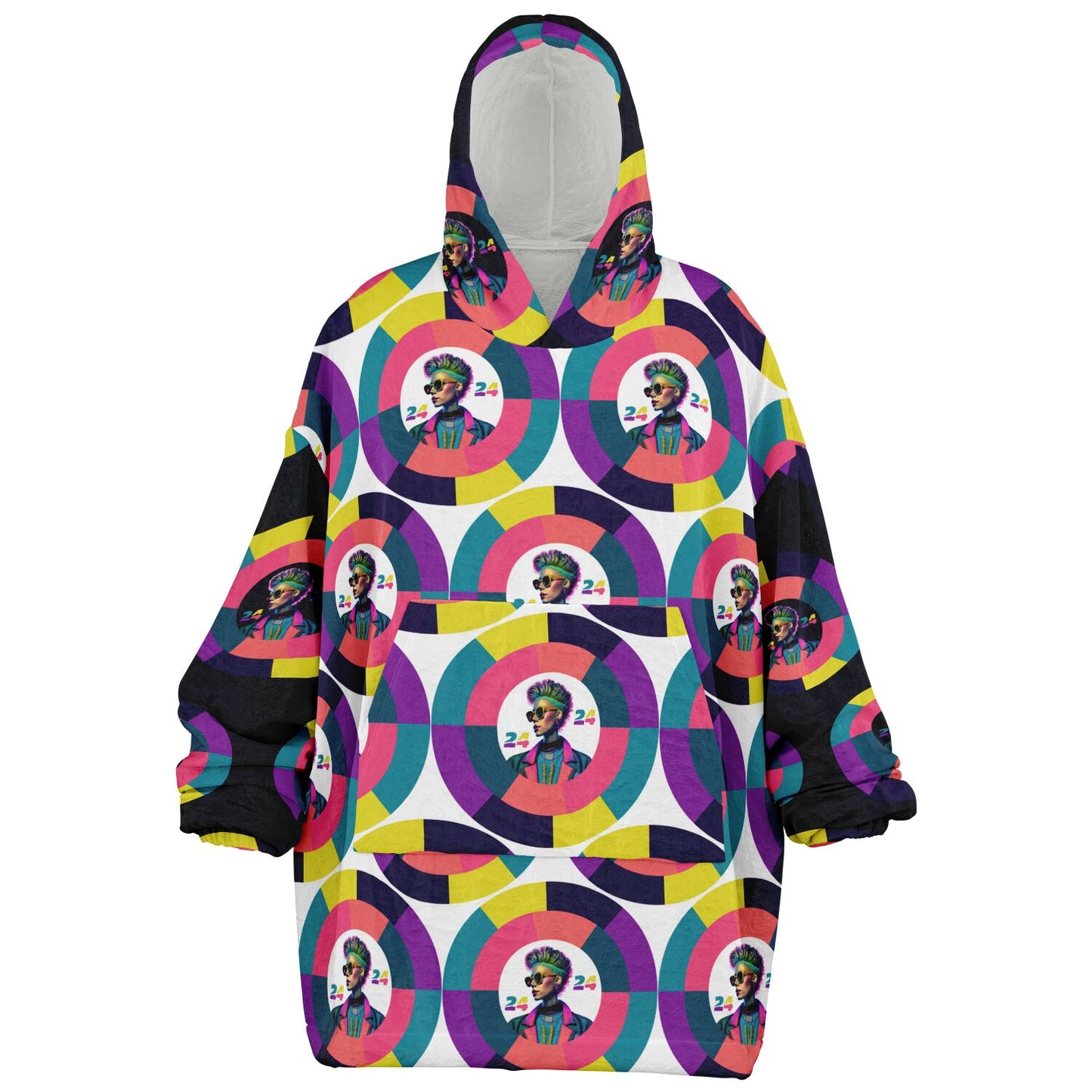 Snug Hoodie Economy - AOP Kukloso Punk Chic No 1 D - Free Shipping