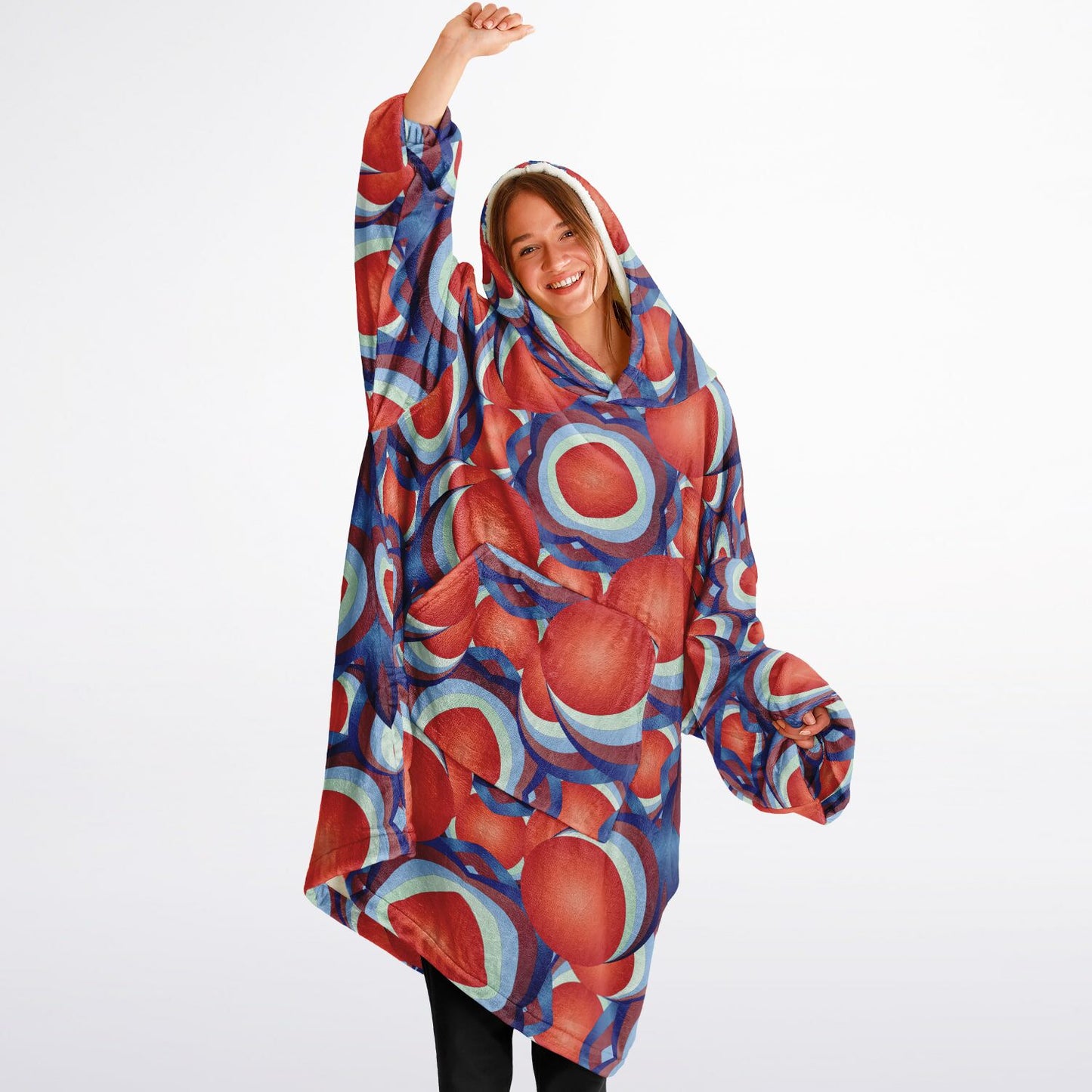 Snug Hoodie Economy - AOP Kukloso Ice Cream Swirls No 53 - Free Shipping