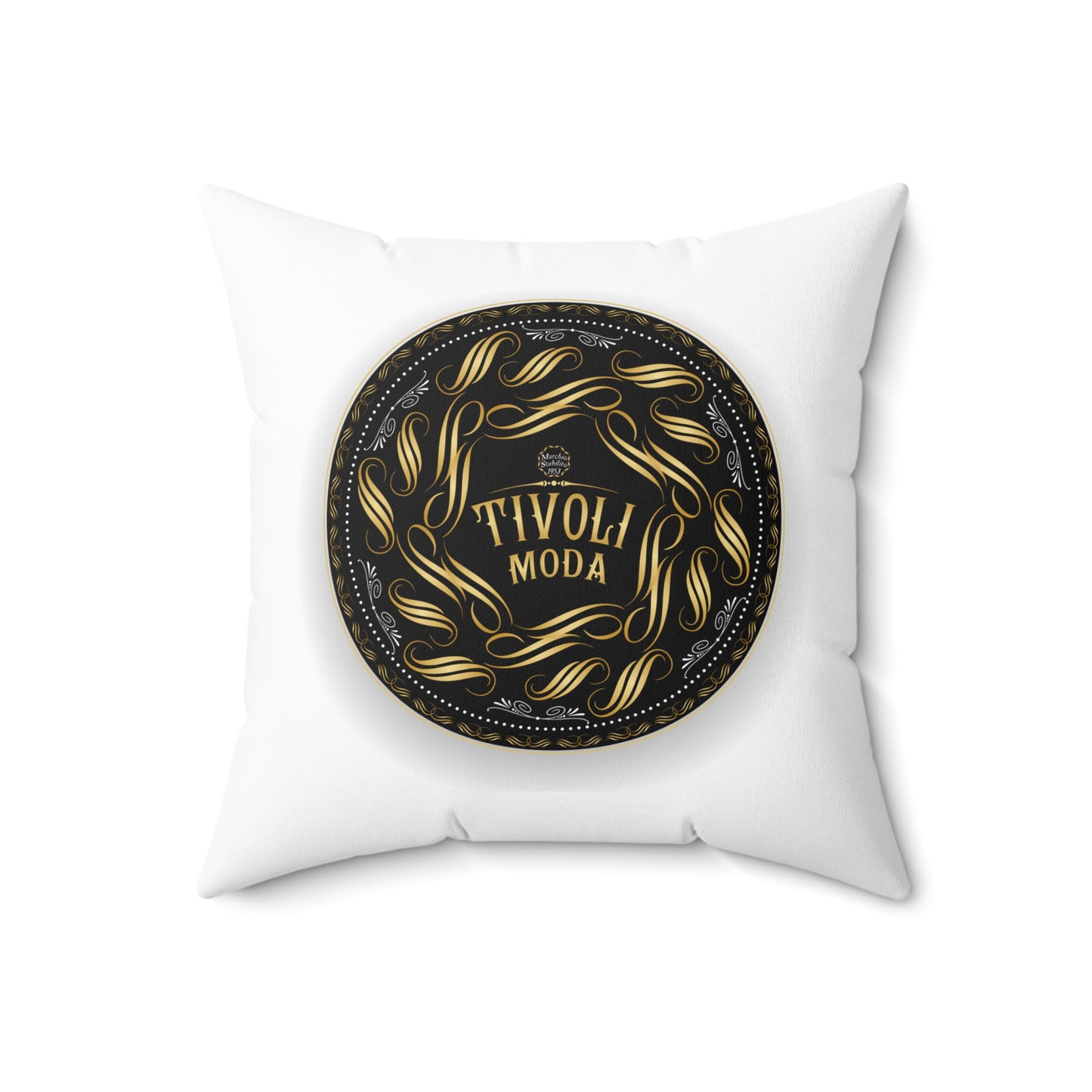 Spun Polyester Square Pillow Kukloso Graphic 'Tivoli Moda' 1953 No 1 - Free Shipping