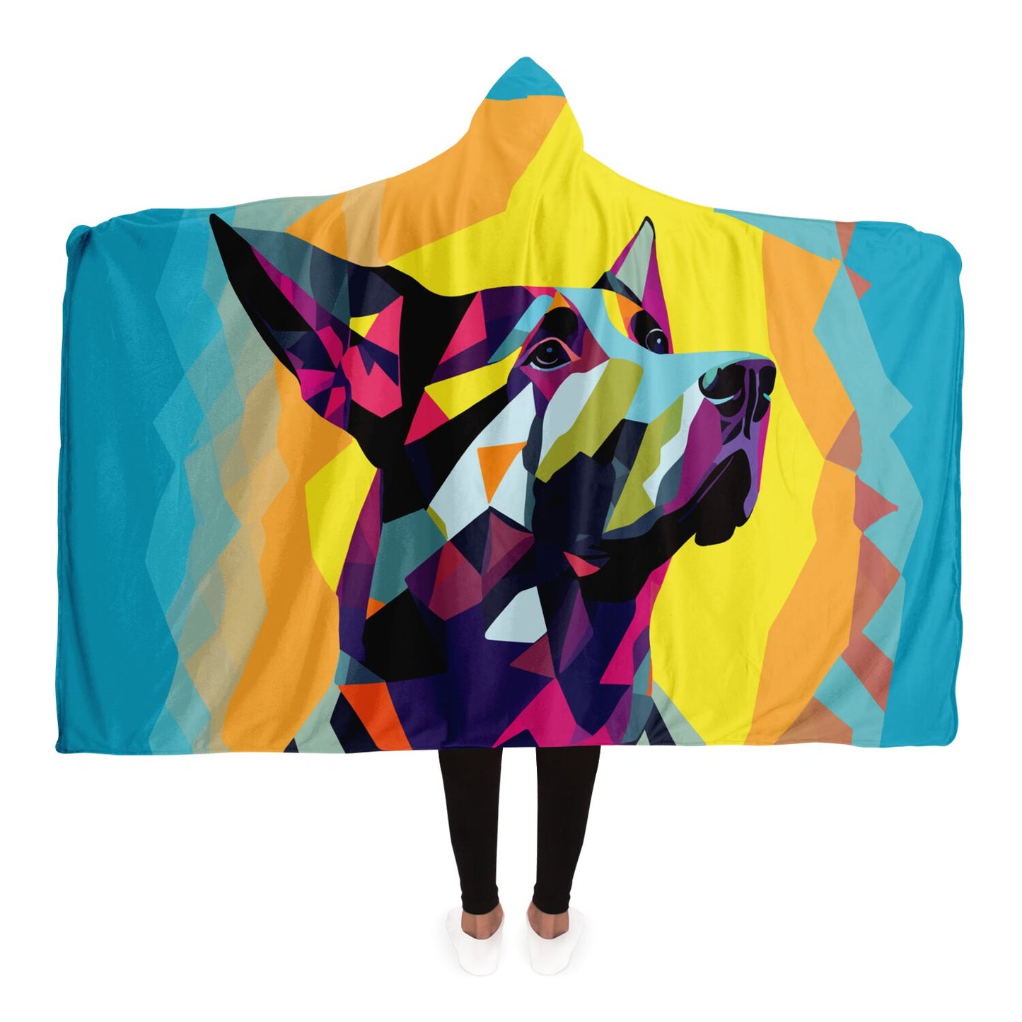 Hooded Blanket - AOP Kukloso German Sheperd Adult No 2 - Free Shipping