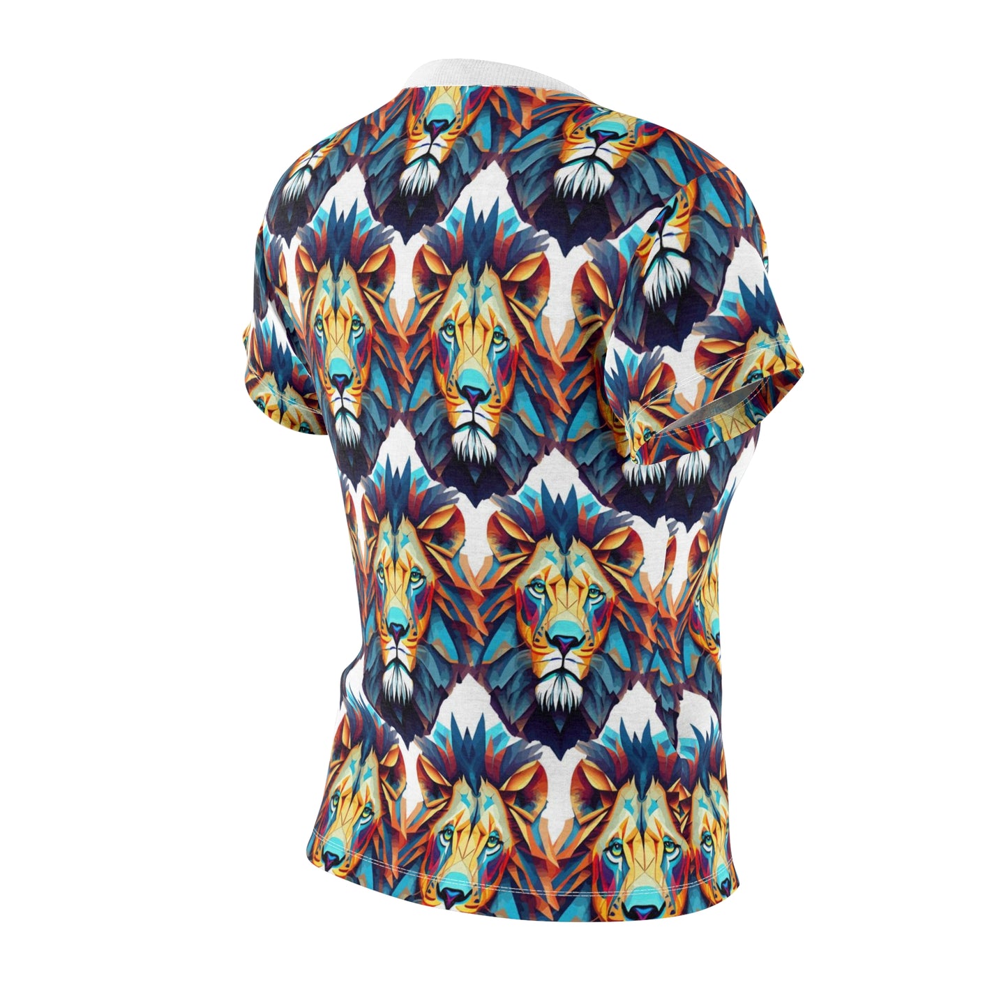 Women's Cut & Sew Tee (AOP) Kukloso Cubist Mr. Lion - Free Shipping