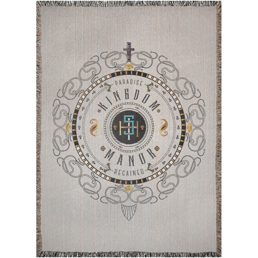 Woven Blankets Kukloso ISH Christogram - 'Kingdom Manor'- Free Shipping