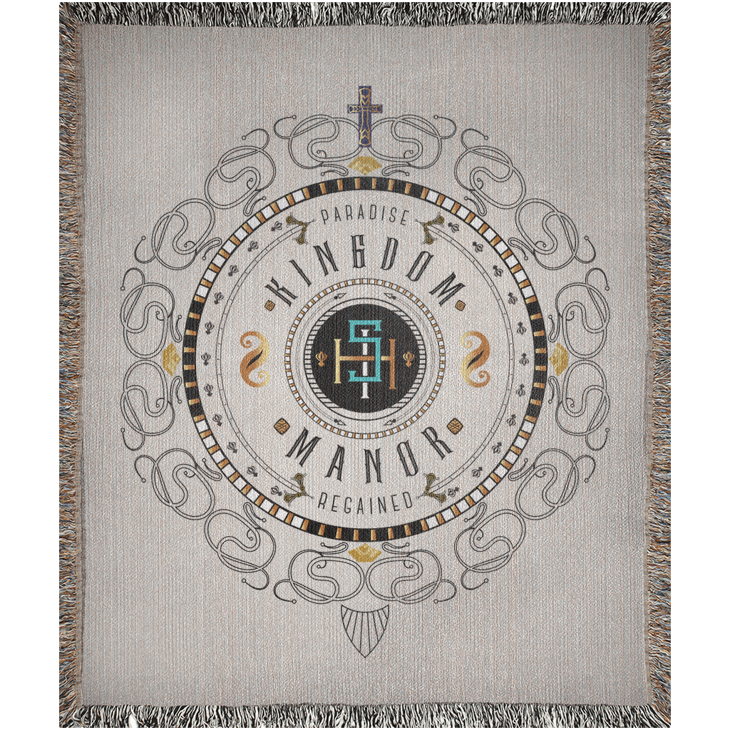 Woven Blankets Kukloso ISH Christogram - 'Kingdom Manor'- Free Shipping