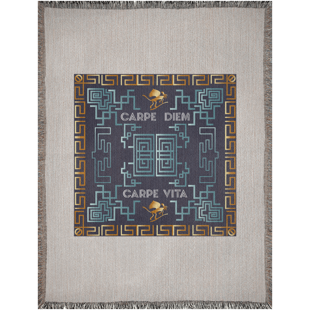 Woven Blankets Kukloso Mandala Kuklos No 4383 'Carpe Diem' - Free Shipping