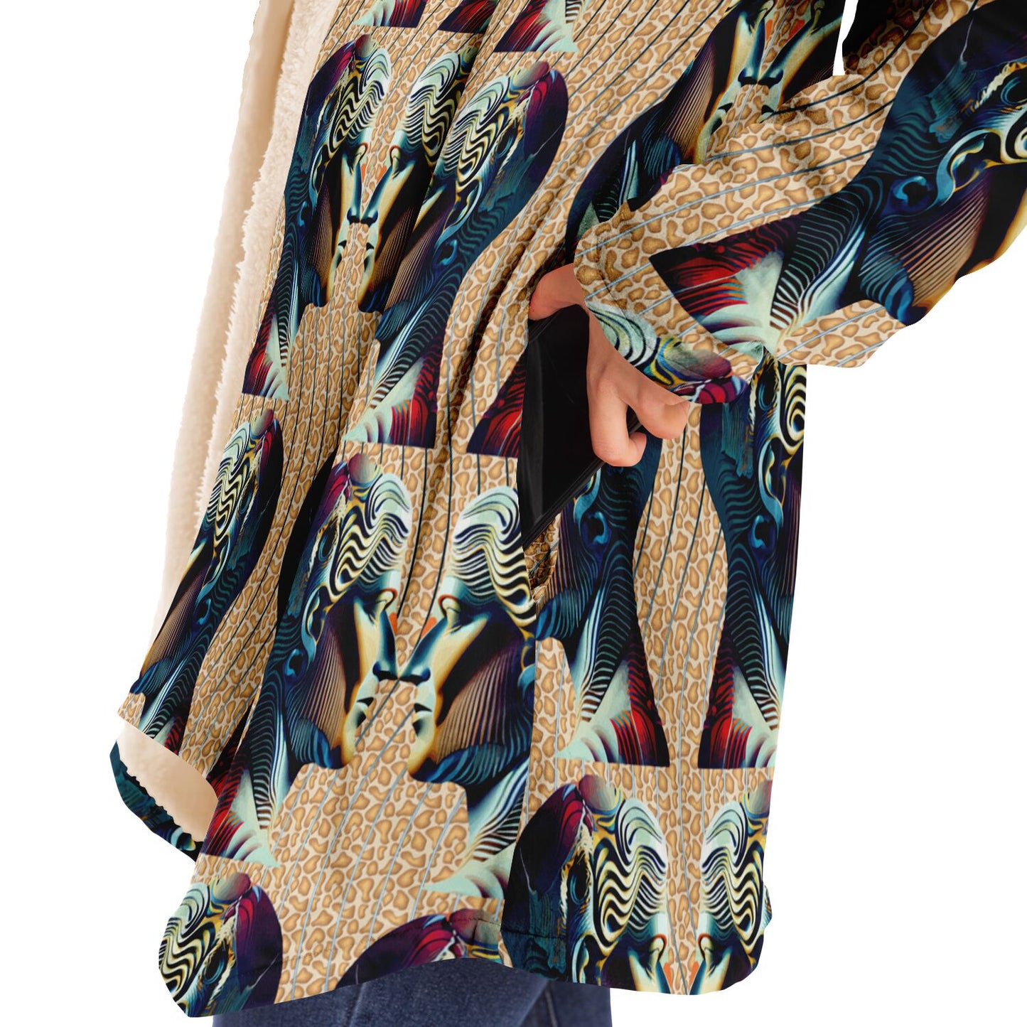 Microfleece Cloak - AOP Kukloso Ancients Series No 5 - Free Shipping