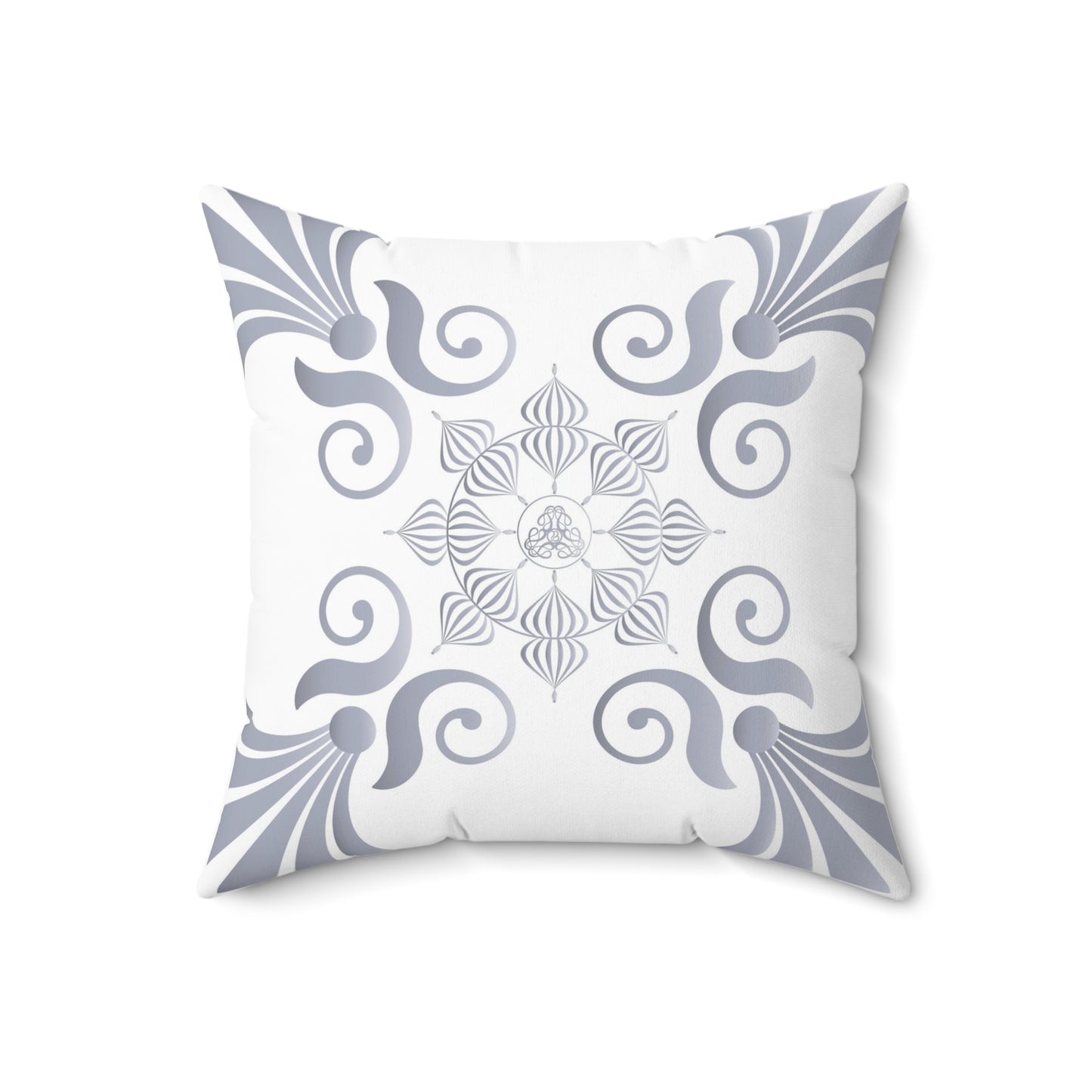 Spun Polyester Square Pillow Kukloso Fleurons No 40 - Free Shipping