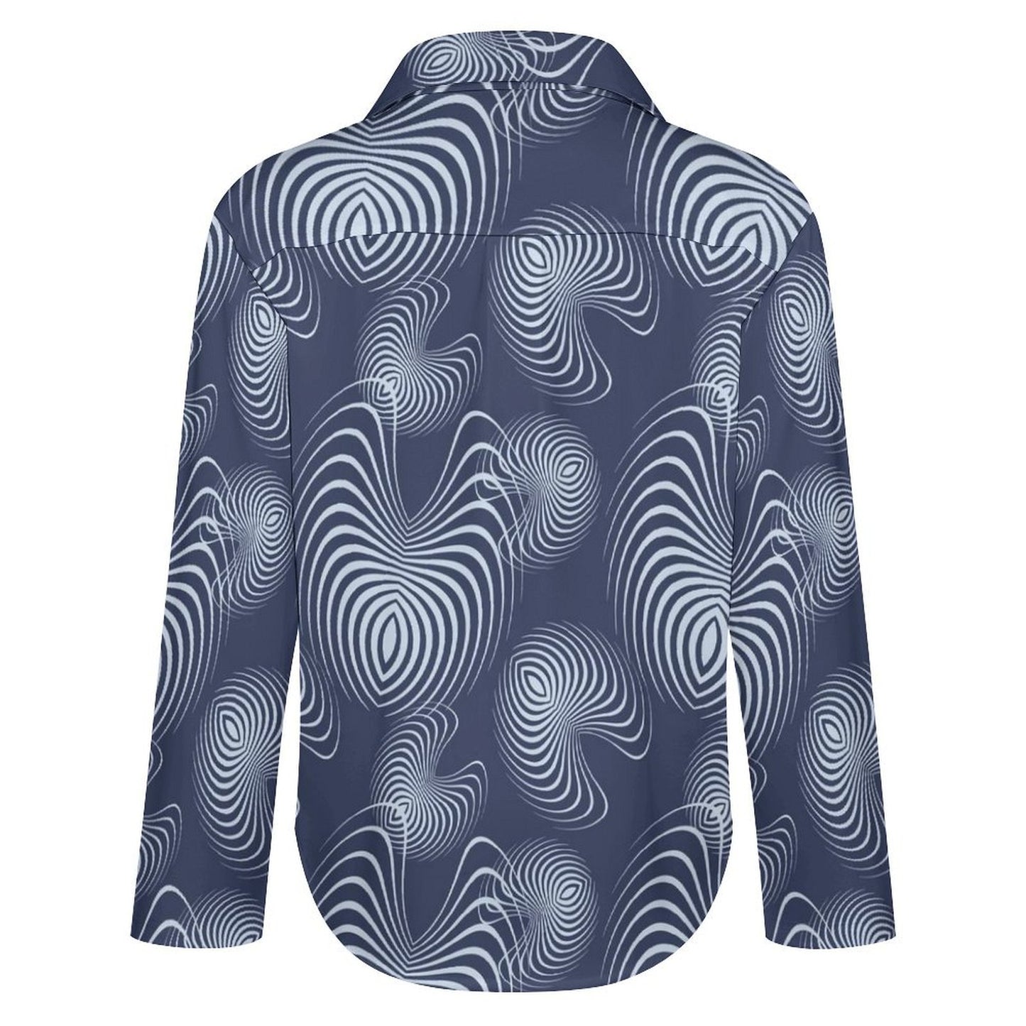 Long Sleeve Shirt Blouse Kukloso Abstract No 625