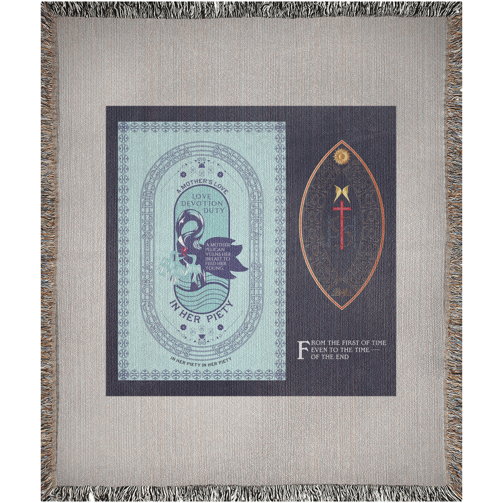 Woven Blankets Kukloso "In Her Piety", The Vulning Pelican No 3 - Free Shipping