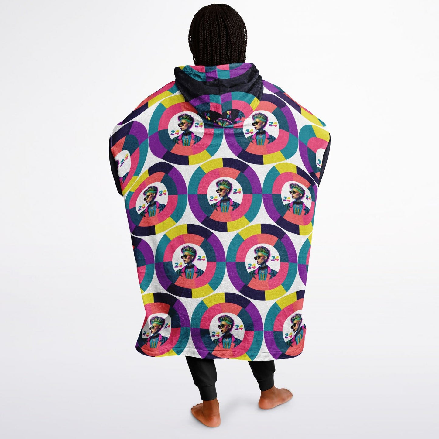 Snug Hoodie Economy - AOP Kukloso Punk Chic No 1 D - Free Shipping