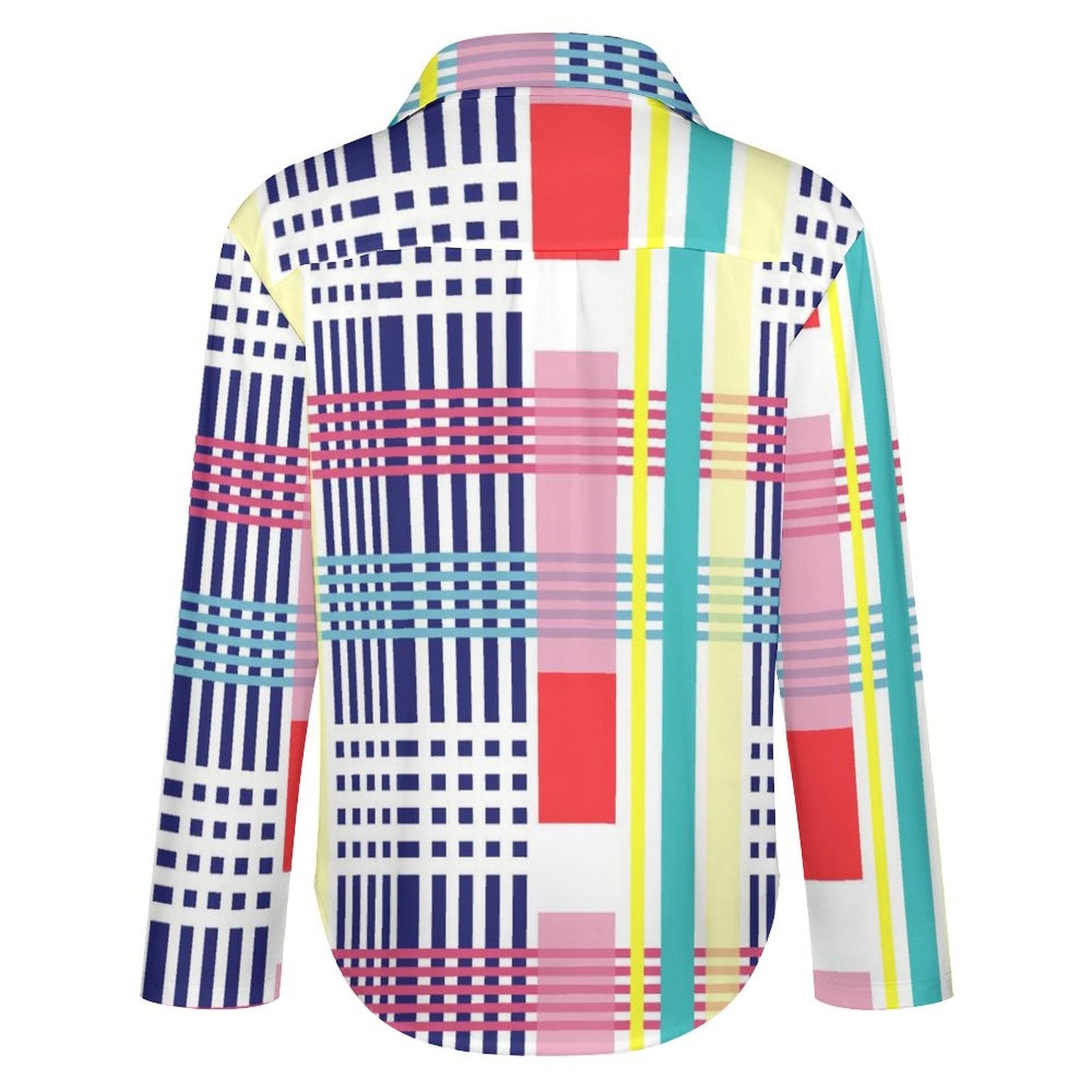 Long Sleeve Shirt Blouse Kukloso Abstract No 426